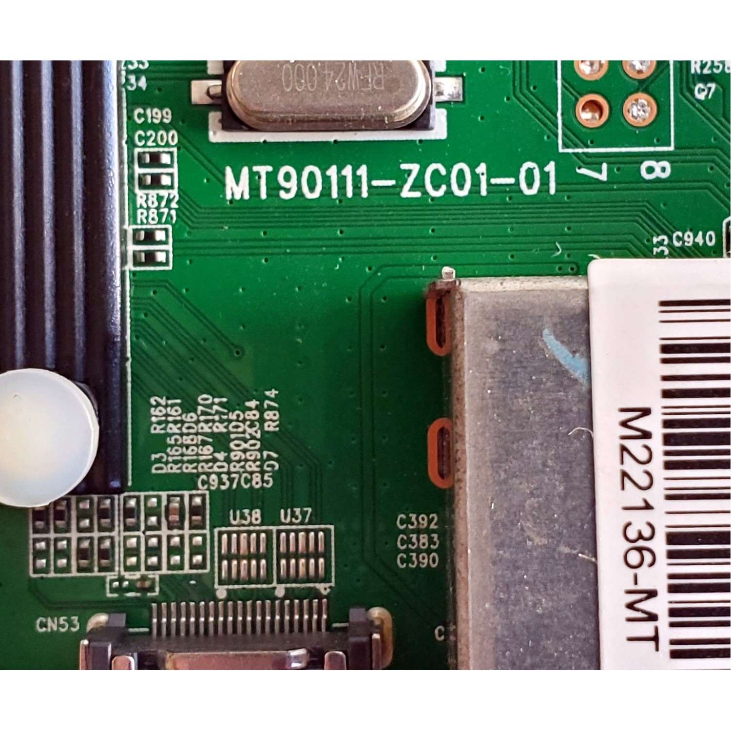 MAIN FUENTE COMBO ORIGINAL PARA TV ONN FHD ROKU TV / NUMERO DE PARTE 515C90111M21 / MT90111-ZC01-01 / 20220719 / 2010108794 / E022M610-C1 / PANEL V400HJ9-PE1 (C4) / DISPLAY V400HJ9-PE1 REV.C4 / MODELO 100097810 40" / 100058007 40" - Imagen 4