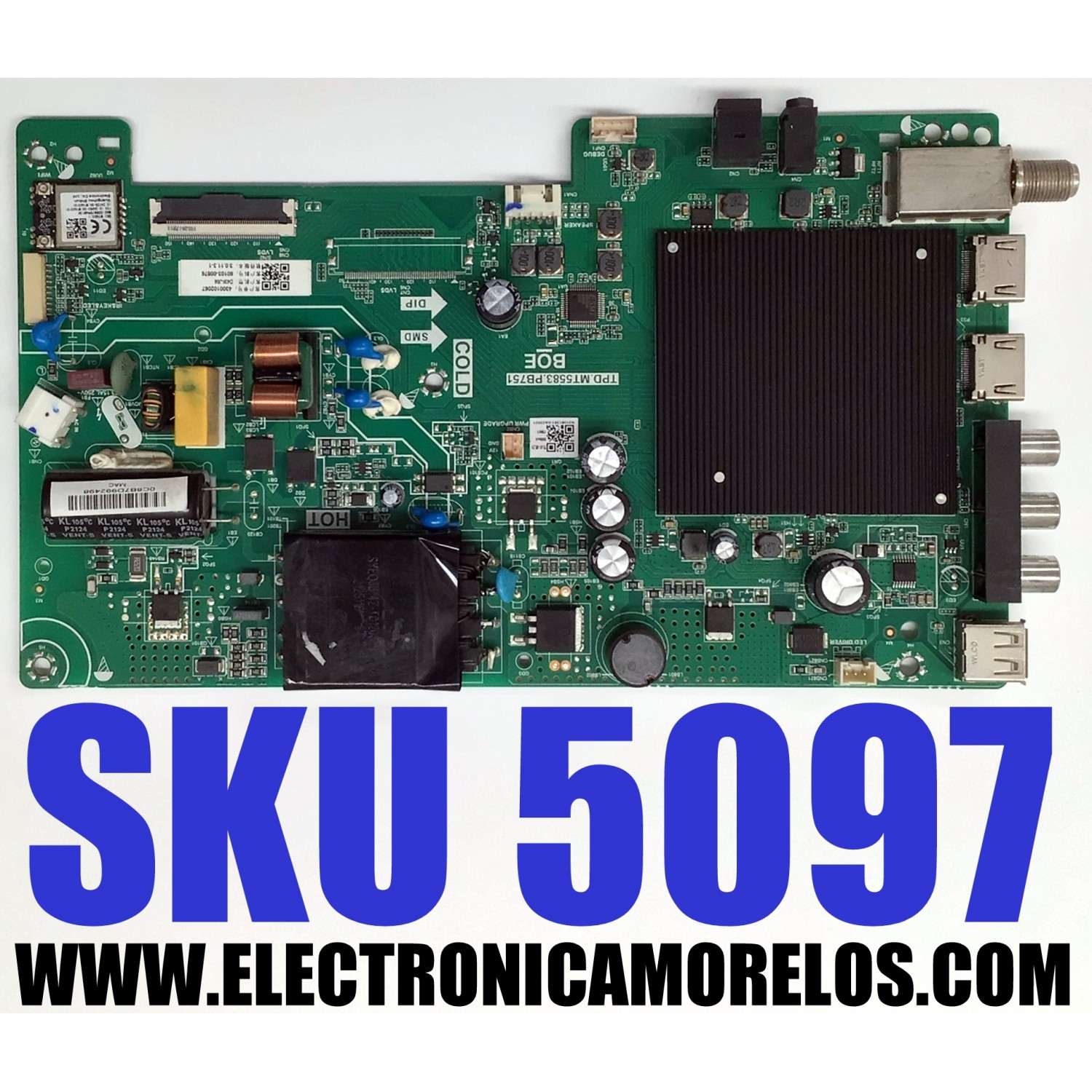 MAIN FUENTE ((COMBO)) PARA TV VIZIO ((SMARTCAST)) / NUMERO DE PARTE 60103-00876 / TPD.MT5583.PB751 / 4300092612 / N21020389-0A03297 / OC8B7D3C925F / PANEL BOEI430WU1 / DISPLAY CC430LV2D VER.02 / CC430LV2D VER.03 / MODELO D43F-J04 / D43F-J04 LBVTC9