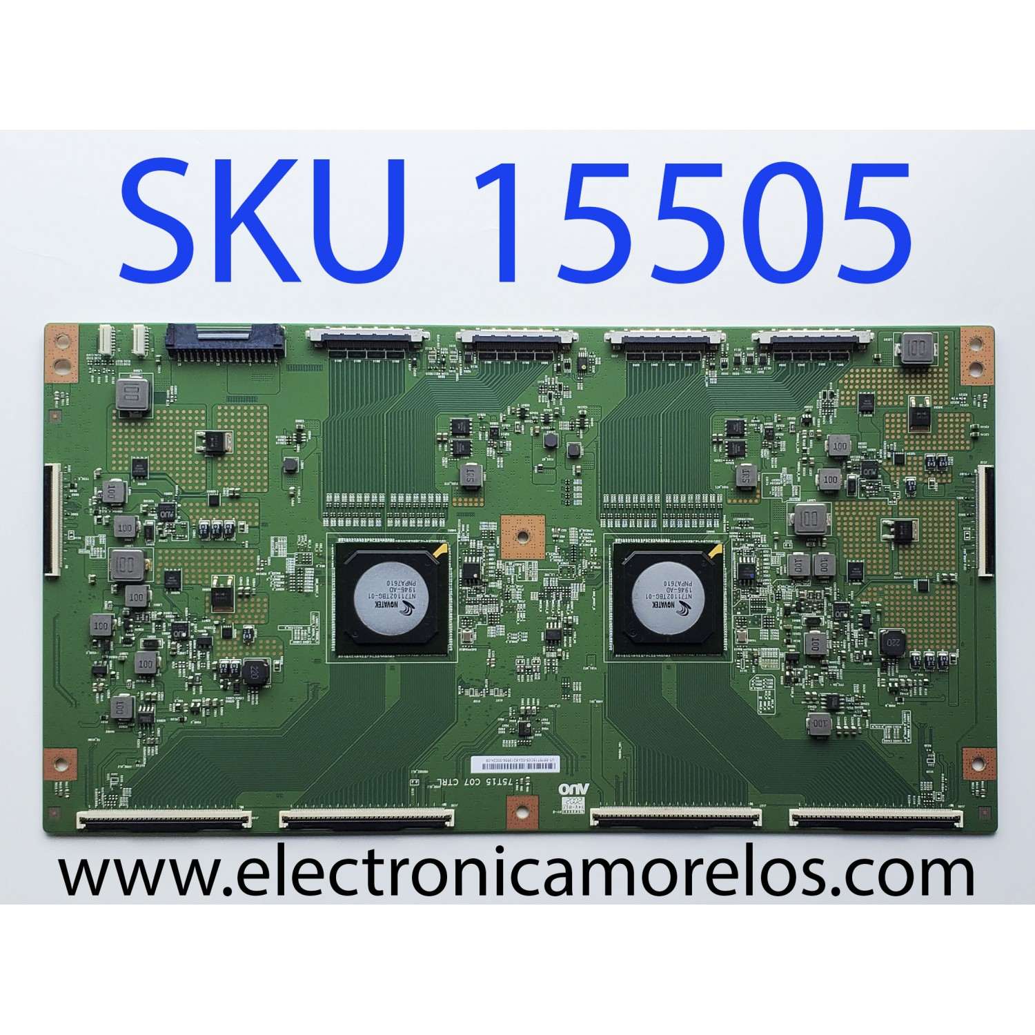 T-CON PARA TV SMART TV SONY / NUMERO DE PARTE 5575T15C05 / 75T15 C07 CTRL / 55.75T15.C05 / UT-55T15C05-02J-8213556-0002X-08 / PANEL HDAS075DTU02 / DISPLAY T750MVR01.1 / MODELO XBR-75Z8H / XBR75Z8H