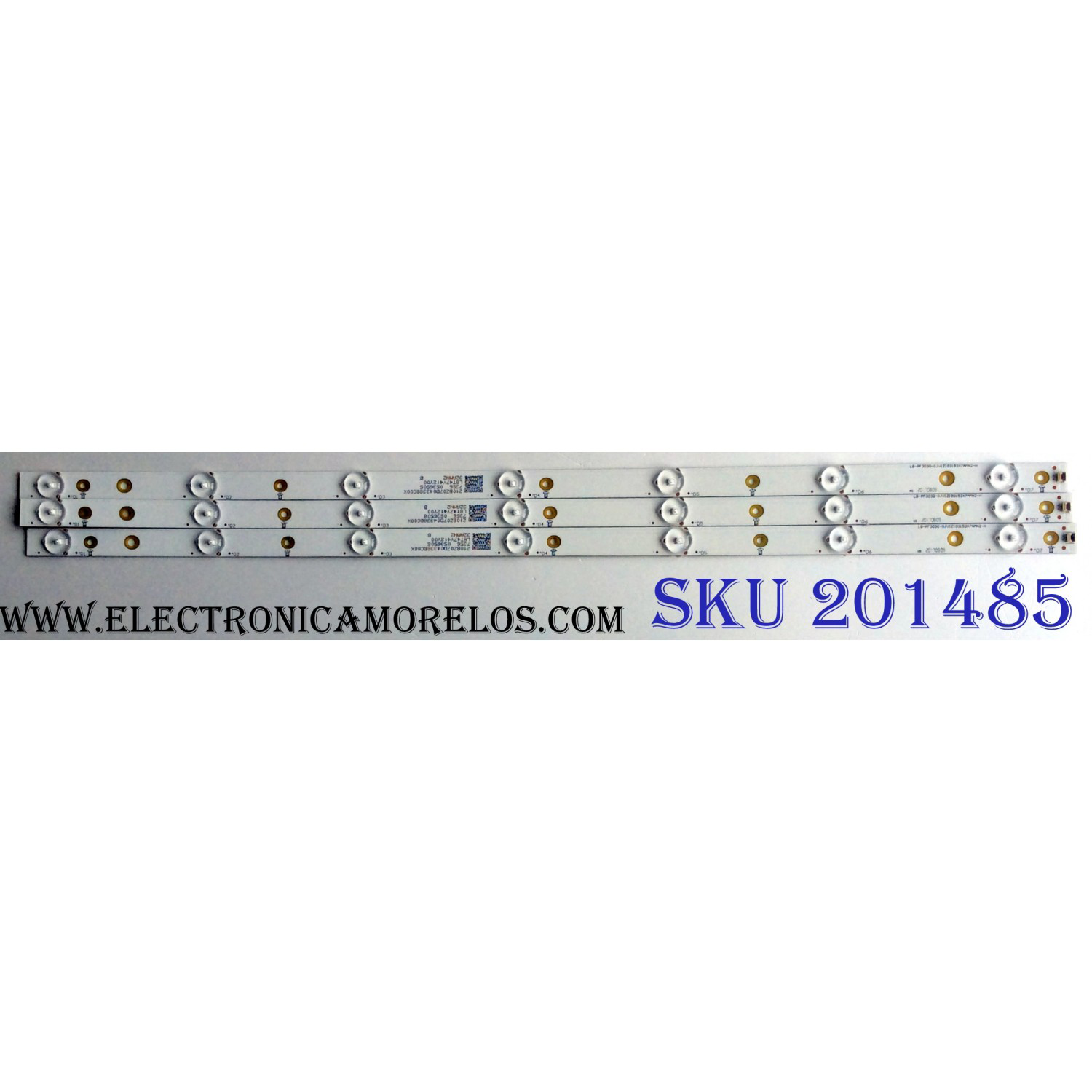 KIT DE LED´S PARA TV (3 PIEZAS) / VIZIO LB-PF3030-GJVIZI03153X7AMN2-H / LB-PF3030-GJVIZIO3153X7AMN2-H / 7204 / L8T47Y611Y00 / 32AMN2 / 210BZ07D04338BC00X /  / PANEL TPT315B1-1B01.L REV:S21A / MODELO D32F-E1 LTT3VMKT