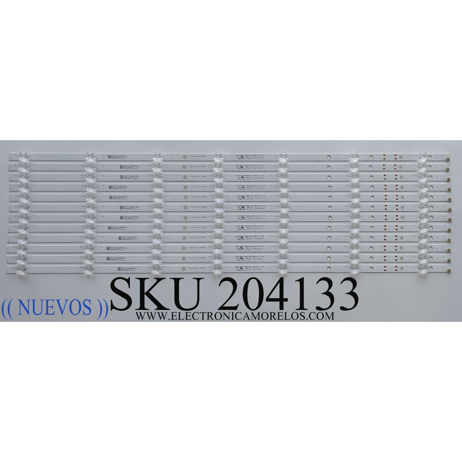 KIT DE LED'S ((NUEVOS)) PARA TV PHILIPS ((12 PIEZAS)) / NUMERO DE PARTE 303HX750011D / HFSX75D07-ZC66AG-04D / HX750M11 / HX750M12 / 210722DF2 / MODELOS 75PFL4756/F7 A / 75PFL5604/F7 A