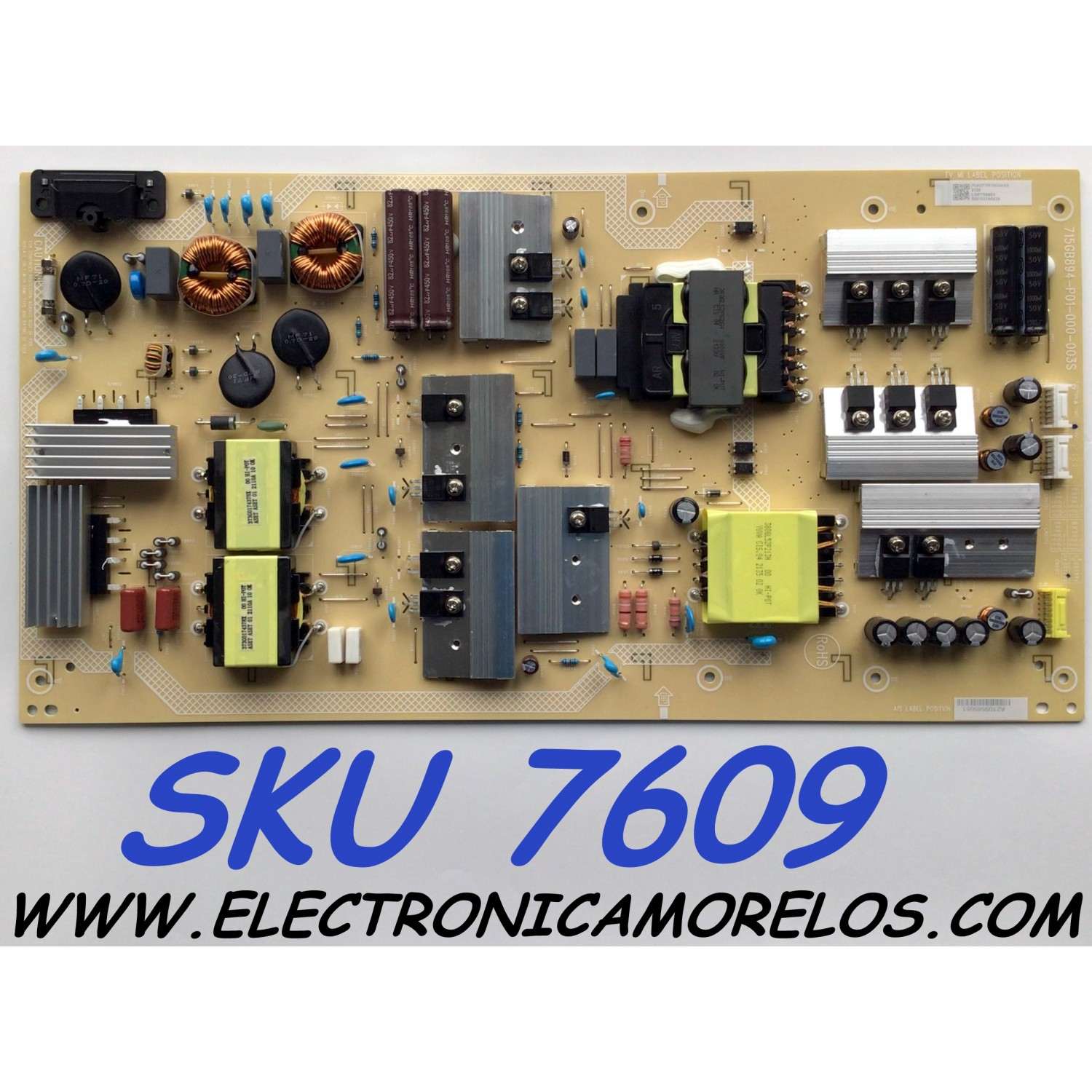 FUENTE DE PODER PARA TV VIZIO / NUMERO DE PARTE ADTVK1834AA9 / 715GB894-P01-000-003S / A2109589051 / LSP750601 / PANEL TPT750WR-QUBS7A.K REV:SN2PB / MODELO P75Q9-J01 LTYUH7