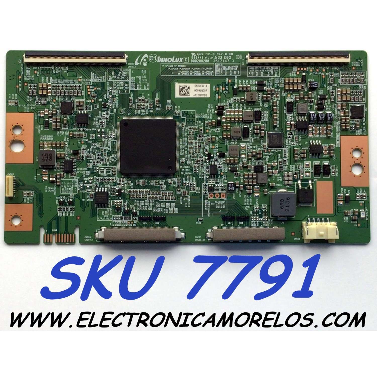 T-CON ORIGINAL PARA TV SONY / NUMERO DE PARTE M004LQ00R / AT321P01D2 / B002Q8200 / 351Z147-3 / DKKDK2014 / PANEL YDCM085CNN11 / DISPLAY V850DK2-Q01 / MODELO KD-85X85K / KD85X85K / KD-85X80K / KD85X80K / KD-85X80CK / KD85X80CK