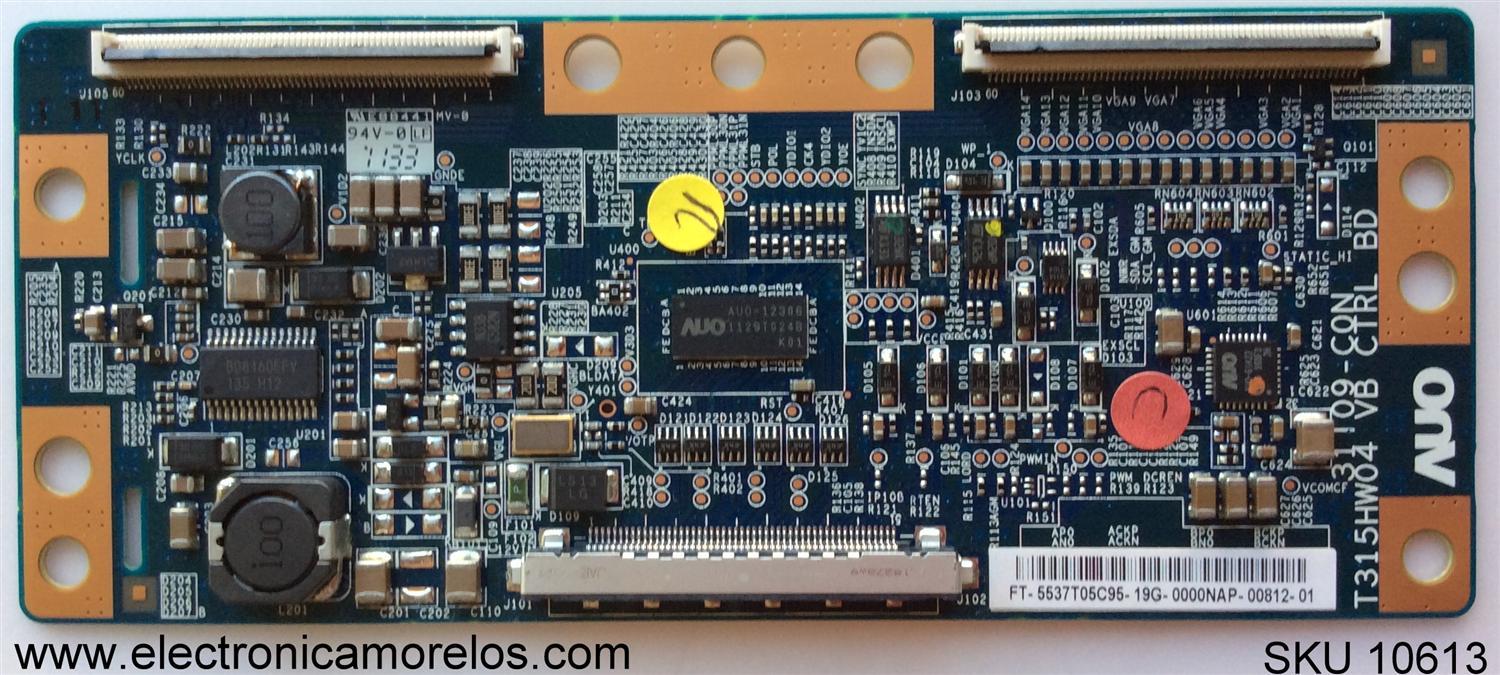 T-CON / SAMSUNG 55.37T05.C95 / 5537T05C95 / T315HW04 / 31T09-CON / MODELO LN37C530F1FXZA / PANEL T370HW03	 - Imagen 1