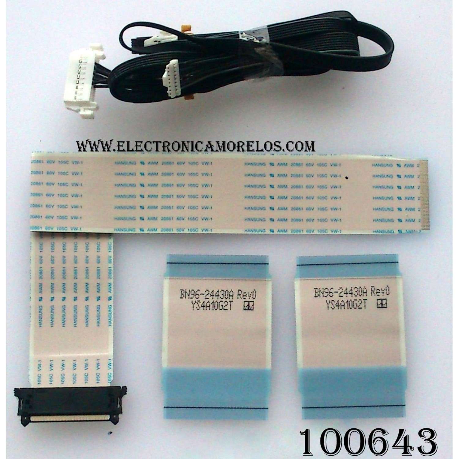 KIT DE CABLES PARA TV / SAMSUNG BN96-24278E / MODELO UN32H5201AFXZA TS01	