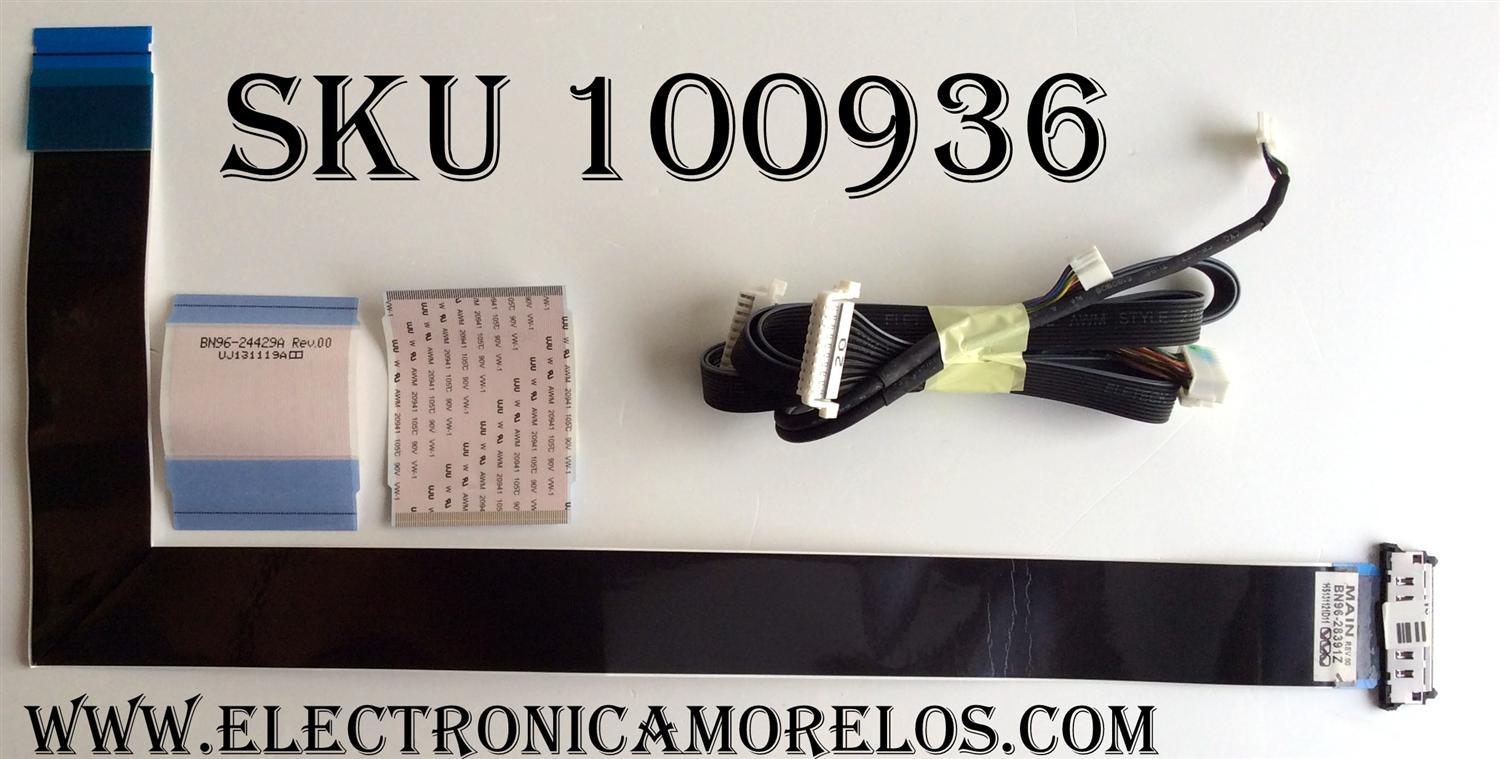 KIT DE CABLES SAMSUNG / BN96-28391Z / BN96-24429A / REV.00 / MODELO UN55FH6030FXZA / PANEL CY-DF550CSLV1H FW02