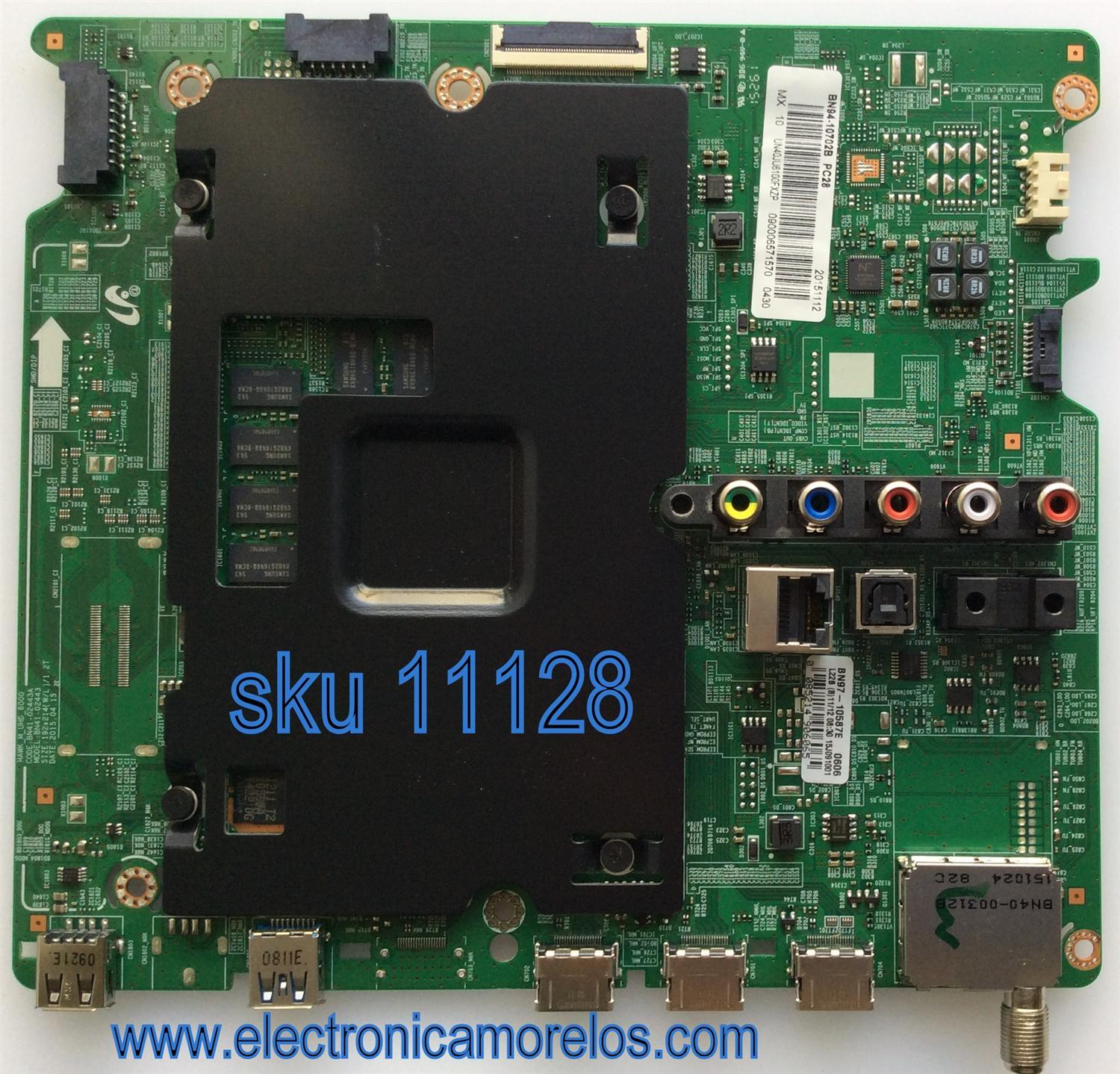 MAIN PARA TV SAMSUNG UHD SMART TV / NUMERO DE PARTE BN94-10702B / BN41-02443A / BN97-10587E / BN9410702B / PANEL CY-GJ040HGLVDH / MODELO UN40JU6100 / UN40JU6100FXZA TH01