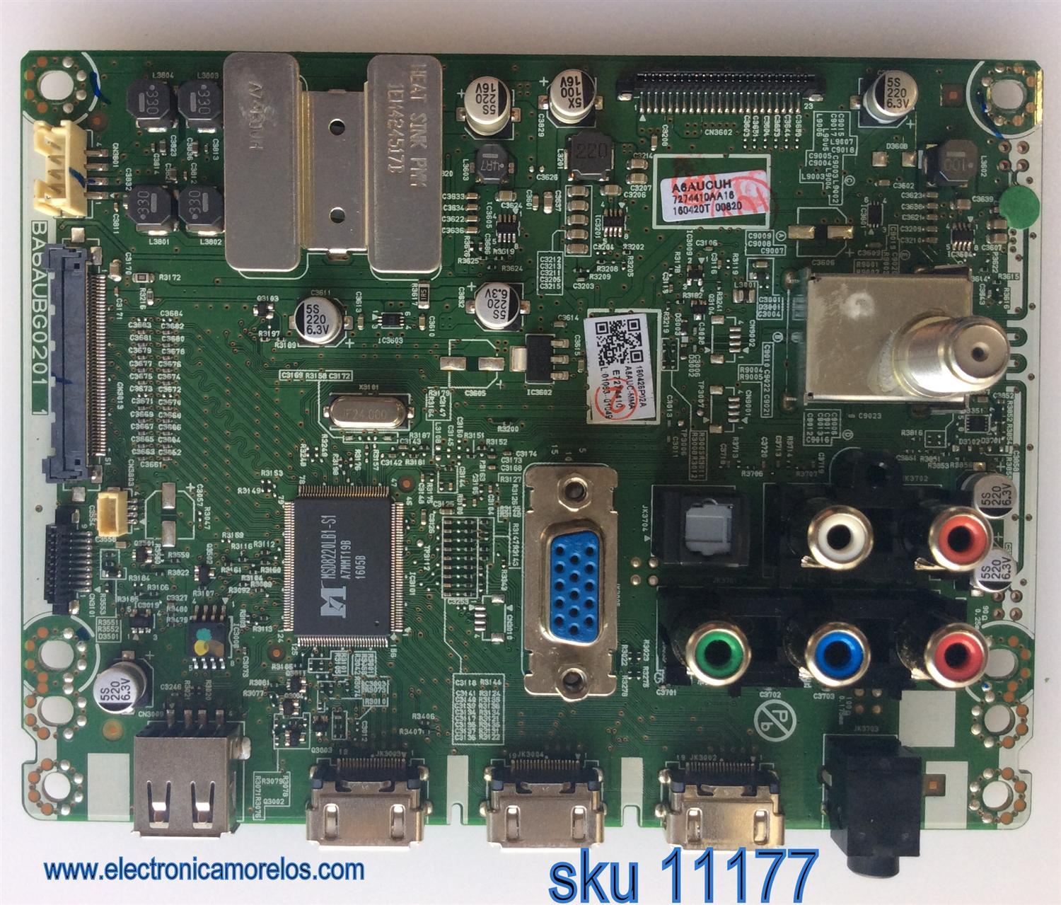 MAIN / SANYO FUNAI A6AUCMMA-001 / A6AUCUH / BA6AUBG0201 1 / A6AUC-MMA / MODELO FW50D36F DS2 / PANEL U6AU3XH	 - Imagen 1