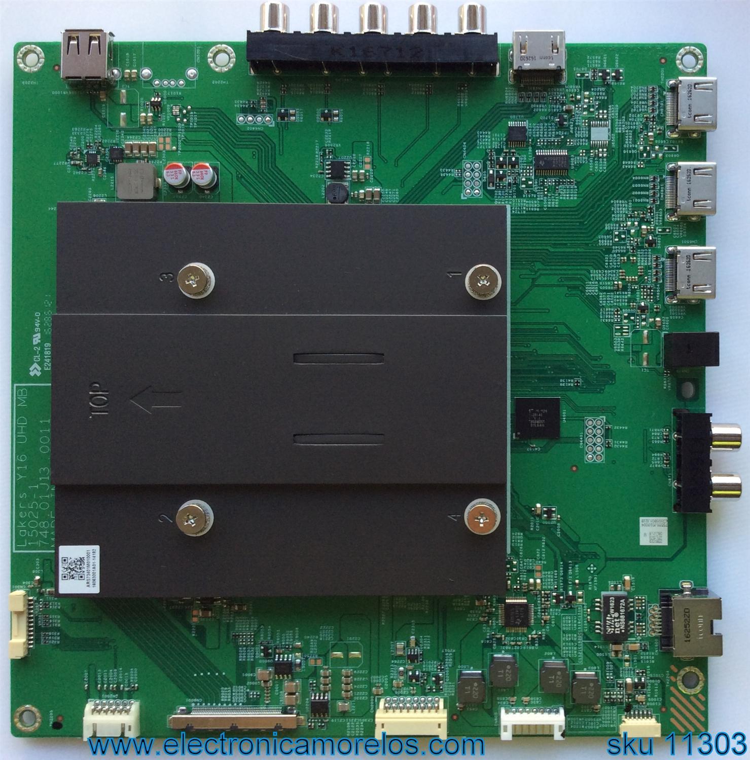 MAIN / VIZIO 75.501J01.0004 / 75501J010004 / 748.01J13.0011 / 15025-1 / MODELO E55-E2 LWZ2VIBS / PANEL T550QVN04.0	