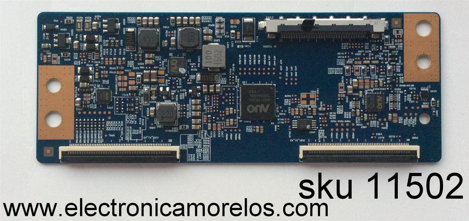 T-CON PARA TV HISENSE ROKU HD SMART TV / NUMERO DE PARTE 55.55T16.C10 / 5555T16C10 / 55T23-C02 / T550HVN08.1 / MODELOS 55H5C / LC-55LE653U / LC-55LB481U / 55LF5700-UA / 55LF5700-UA.CUSDLH / NS-55D510NA17 / NS-55DR420NA16