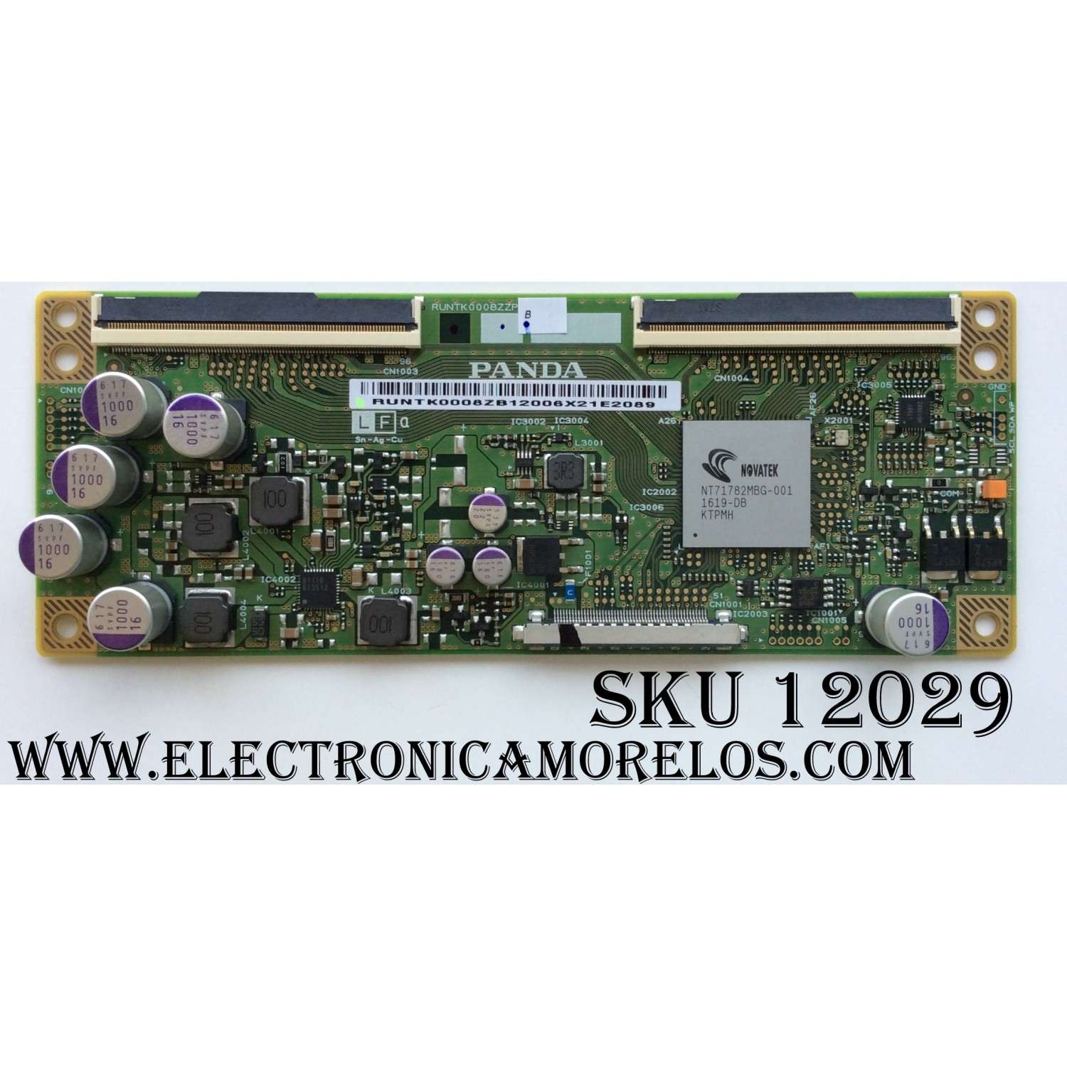 T-CON / SCEPTRE RUNTK0008ZZPB / RUNTK0008ZB / RUNTK0008ZZP / MODELO U55 PCIV58CE / PANEL CN55XB8B00	