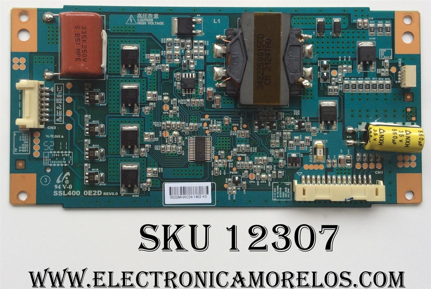 LED DRIVER / PHILISP LJ97-00229A / 00229A / SSL400_0E2D / MODELO 40PFL4707/F7 / PANEL LTA400HM21	