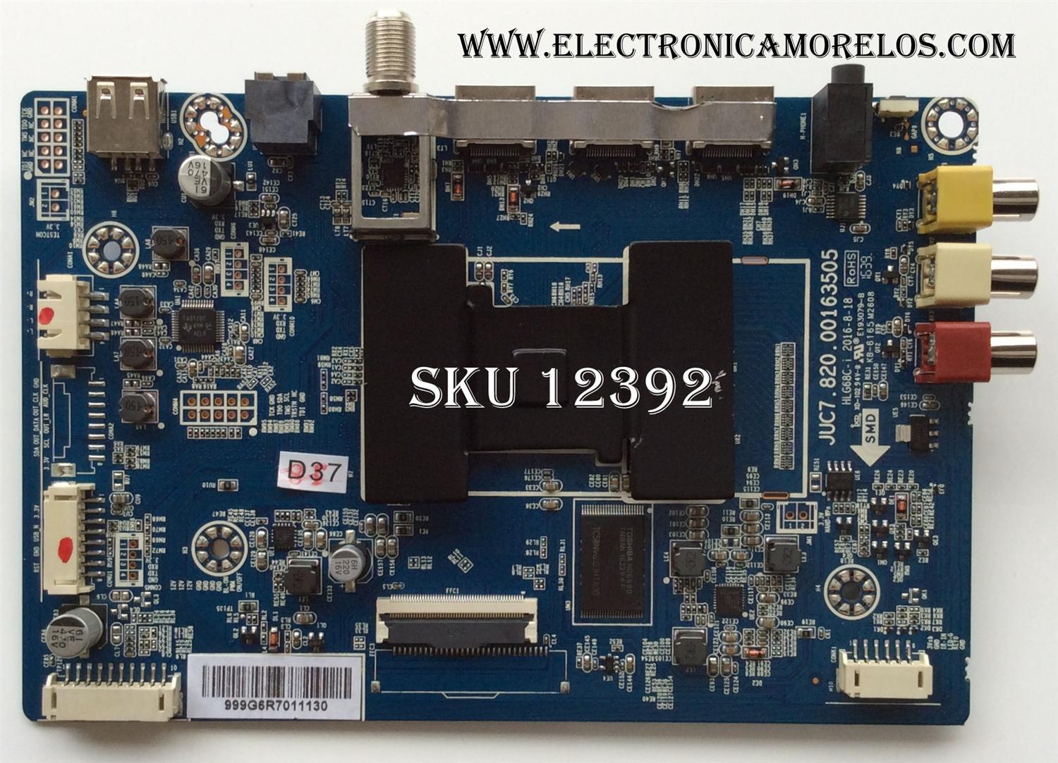 MAIN / HITACHI 999G6R / JUC7.820.00163505 / MODELO 43R5	