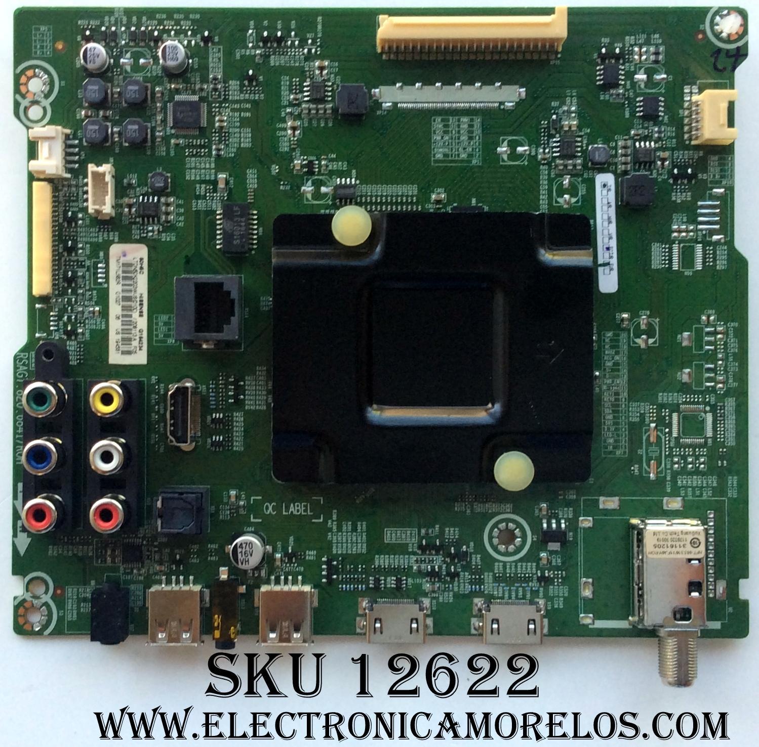 MAIN / HISENSE 208113 / 194581 / LTDN50K2203WUS / TM171L582R / PANEL HD500DF-B54(020)/B1/T1/S33/GM/ROH / MODELO 50H5C 