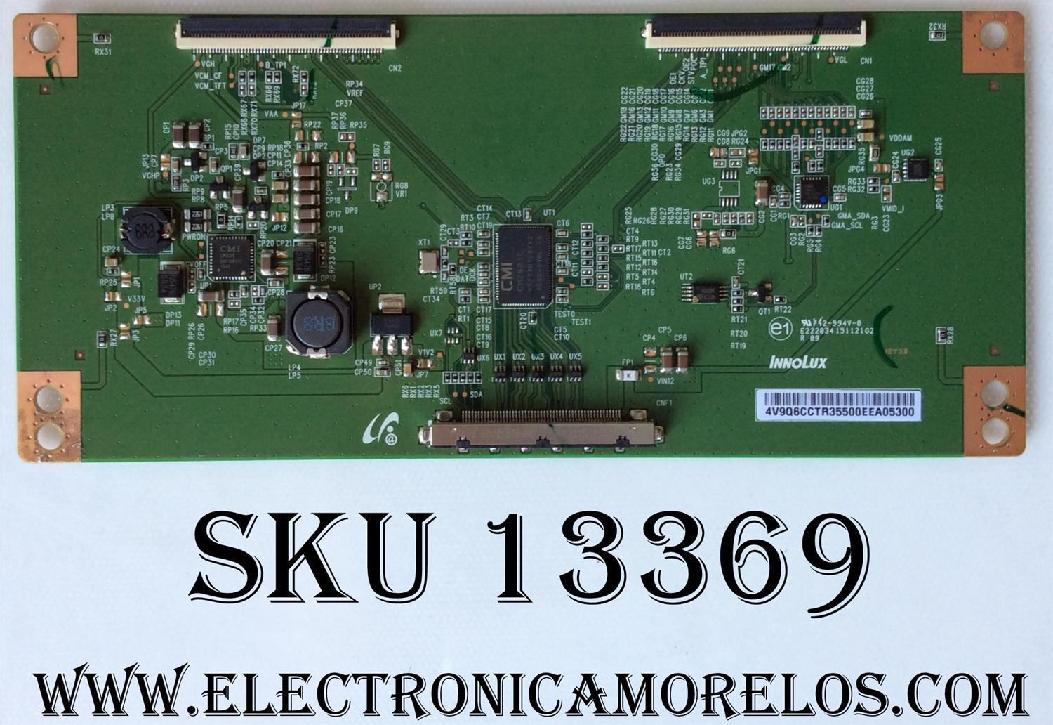 T-CON / LG 4V9Q6CCTR / E22203415112102 / MODELO 50LF6000-UB.BUSJL0R	
