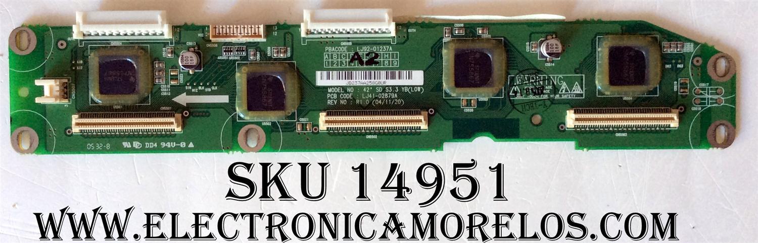 BUFFER / ILO 996500030136 / LJ92-01237A / LJ41-02879A / A2 / REV:R1.0 / 237AA2 / PANEL S42SD-YD05 / MODELOS P42B2KH / 42MF130A/37 / MX-42VM11 P4202YD05 / PLA-4205	