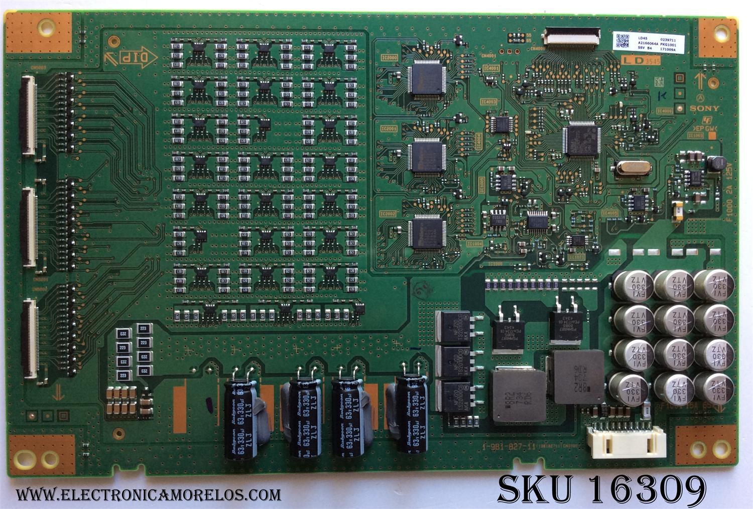 LED DRIVER / SONY A-2170-128-A / A2166064A / 1-981-827-11 / SUSTITUTA A-2170-128-B / MODELOS XBR-65X900E / XBR65X900E /  XBR-65X905E / XBR65X905E / XBR-65X907E / XBR65X907E / PANEL YD7S650DND01B	
