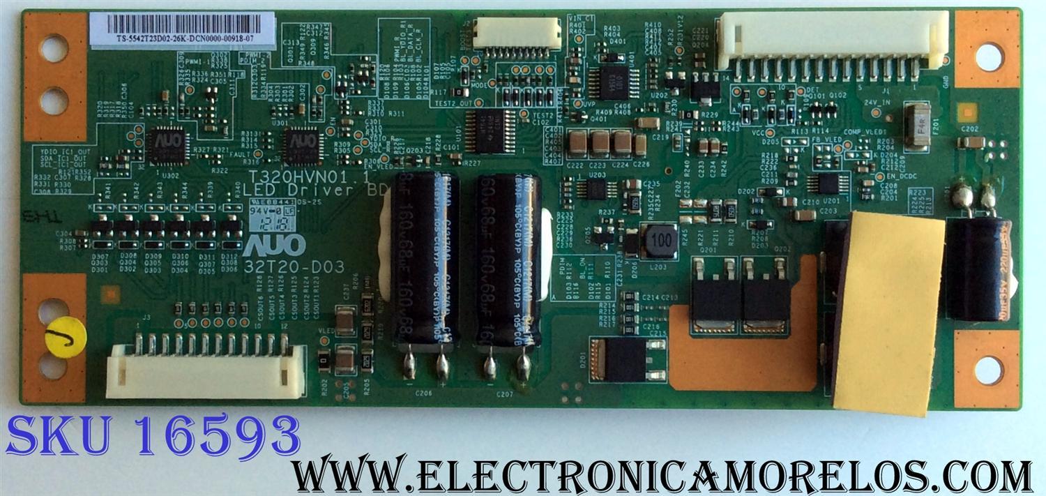 LED DRIVER / LG 55.42T23.D02 / 5542T23D02 / T320HVN01.1 / 32T20-D03 / SUSTITUTAS 55.42T24.D02 / 55.42T24.D04 / PANEL T420HVN01.0 / MODELOS 42LS5700-UA AWMDLUR / 42LS5700-UA AUSDLUR / M420SL LAQAMABN	 - Imagen 1