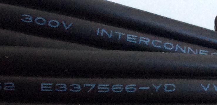 CABLE RCA / COMPONENT6FT / AWM 2562 E337566-YD VW-1 80°C 300V INTERCONNECT PRODUCTS LTD - Imagen 2