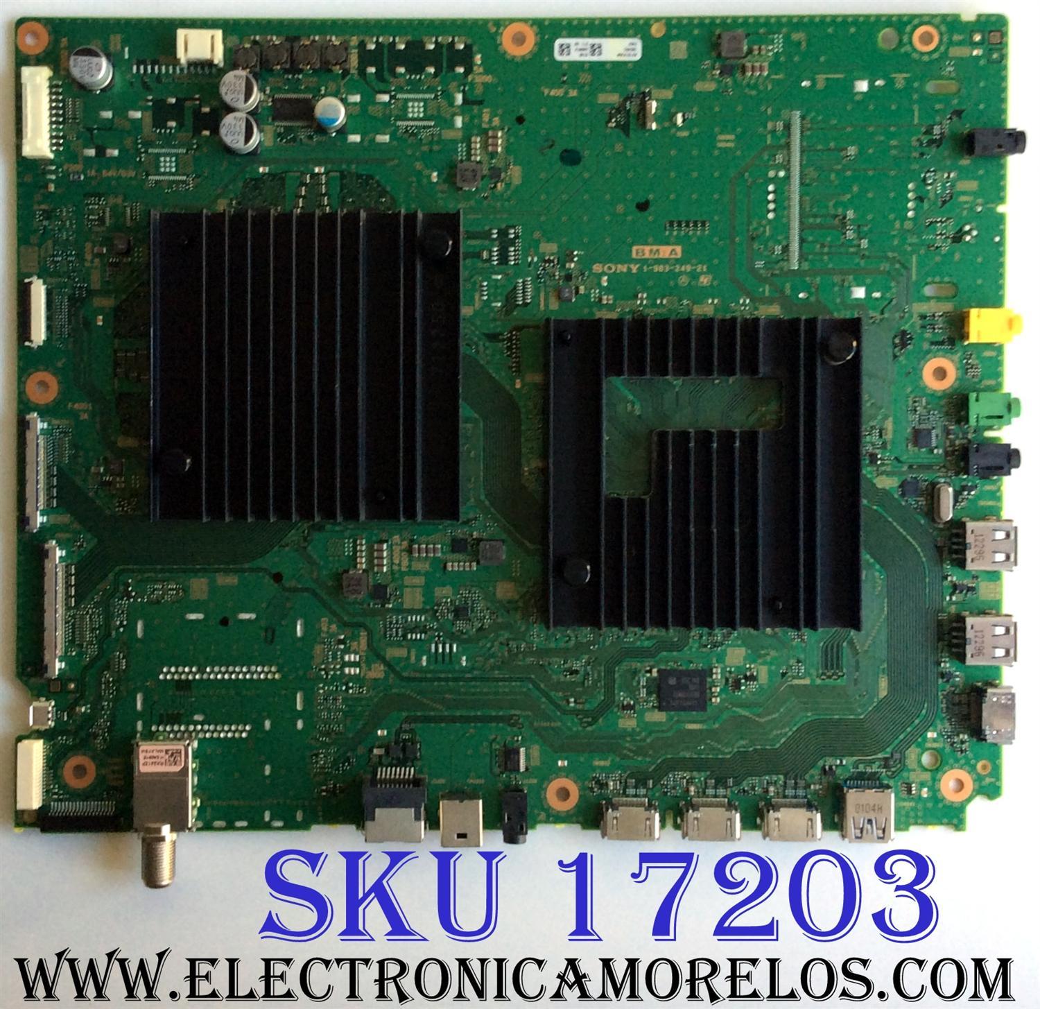 MAIN PARA TV SONY BRAVIA  ((ANDROID)) 4K·UHD·HDR / NUMERO DE PARTE A2197239A 974 / 1-983-249-31 / A-2197-252-A / A-2197-239-A 974 / 1-983-249-31 / 1-983-249-21 / PANEL YD8F007DND01B / DISPLAY LSY550FF04-A01 / MODELOS XBR-55X900F / XBR55X900F