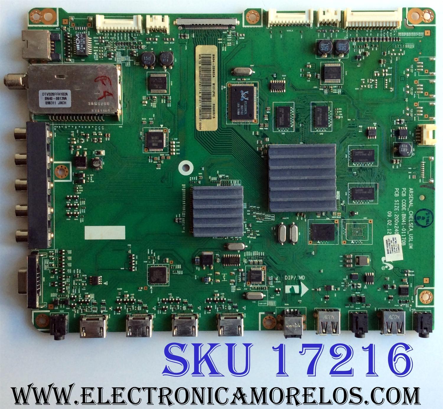 MAIN / SAMSUNG BN94-02820A / BN41-01170B / BN97-03209A / PARTE SUSTITUTA BN94-02820B / PANEL S50FH-YB04 / MODELOS PN50B850Y1FXZA / PN50B850Y1FXZA SJ03