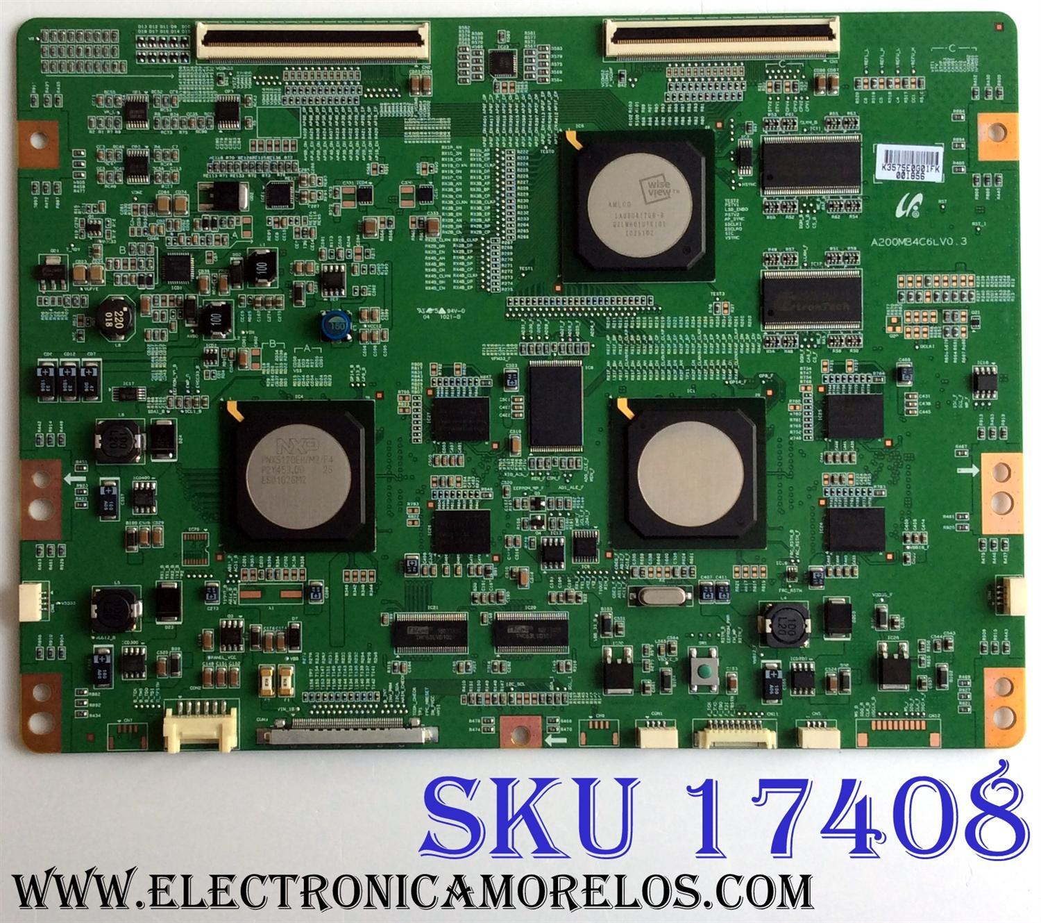 T-CON / MITSUBISHI LJ94-03575E / 3575E / A200MB4C6LV0.3 / PANEL LTA460HQ02-001 / MODELO LT-46265
