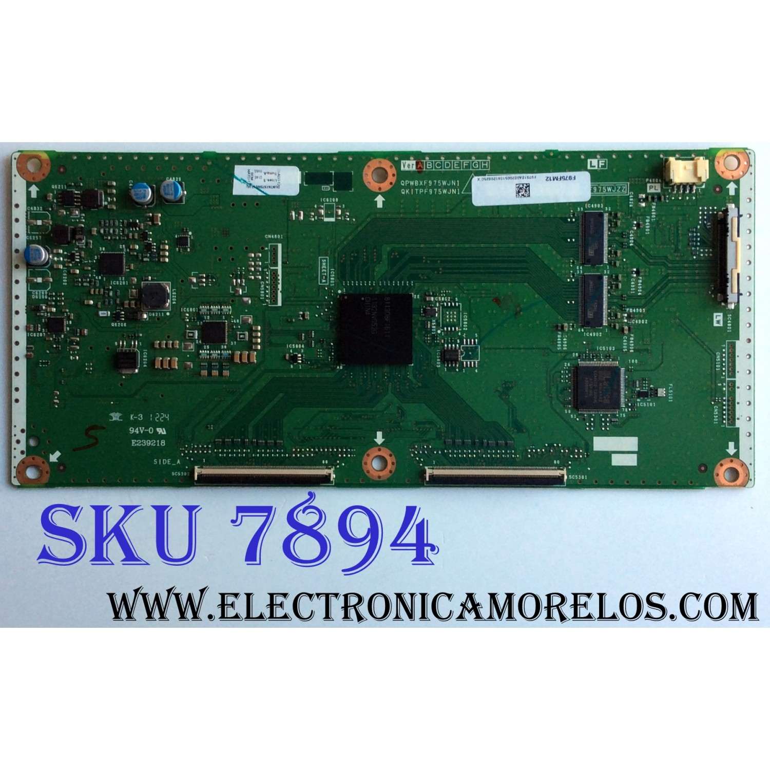 T-CON / SHARP DUNTKF975FM12 / F975FM12 / XF975WJN3 / QKITPF975WJN1 / QPWBXF975WJN1 / DUNTKF975WE12 / PANEL LK800D3GW10Z / MODELOS LC-80LE632U / LC-80LE633U / LC-90LE745U - Imagen 1