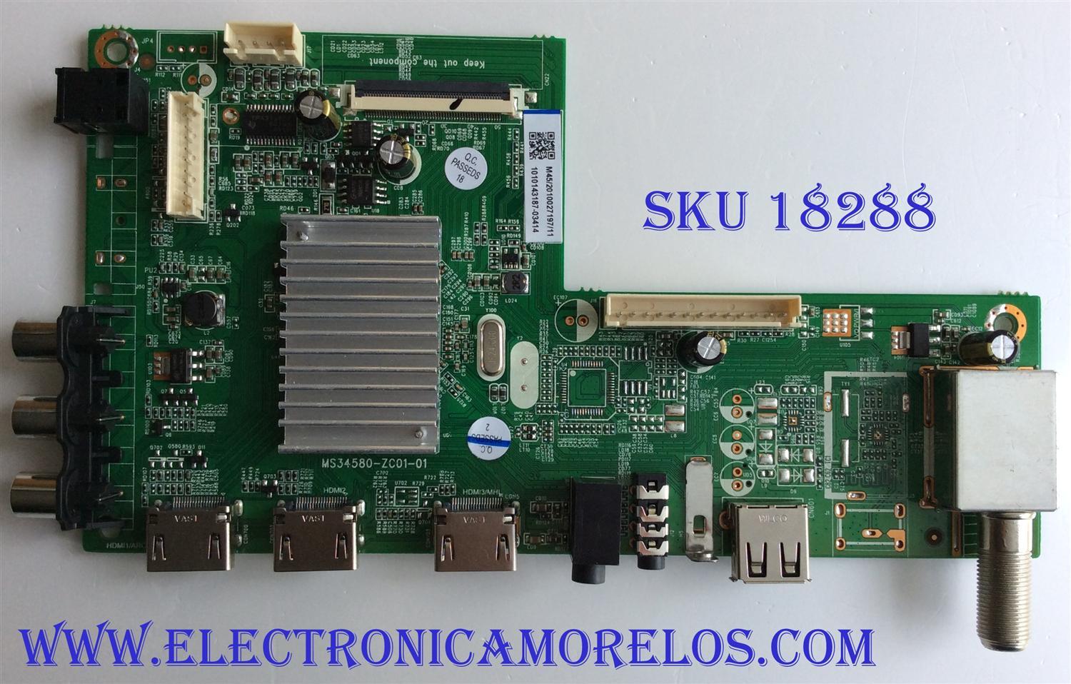 MAIN / JVC 1010143187 / MS34580-ZC01-01 / 1010143187-03414 / E342828 / PANEL LC546PU1L01 / MODELO LT-55MA770