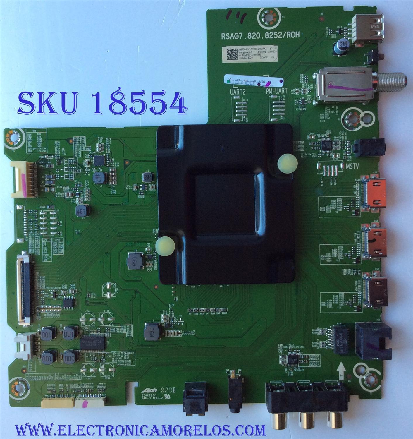 MAIN / SHARP 238730A / 238732A / RSAG7.820.8252/ROH / 238730 / 238732 / HU65A6107UWR / 3TE65G182 / PANEL`S HD650S1U71\S8\GM\ROH / HD650S1U71\S8\GM\CKD\ROH / MODELO LC-65Q7300U R65G182789H