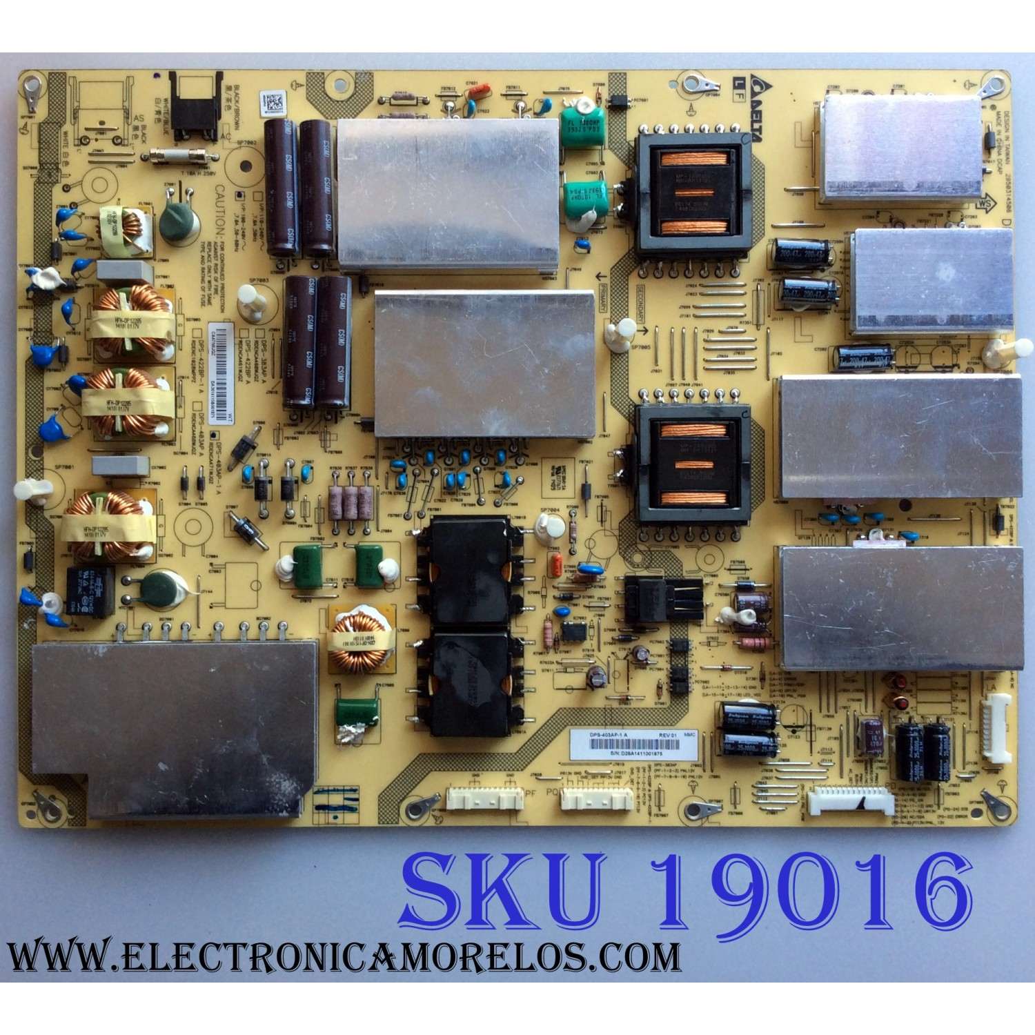 FUENTE DE PODER / SHARP RDENCA471WJQZ / DPS-403AP-1 A / 2950314506 / DPS-383AP / PANEL JE695R3HA10Z / MODELO LC-70UD1UA