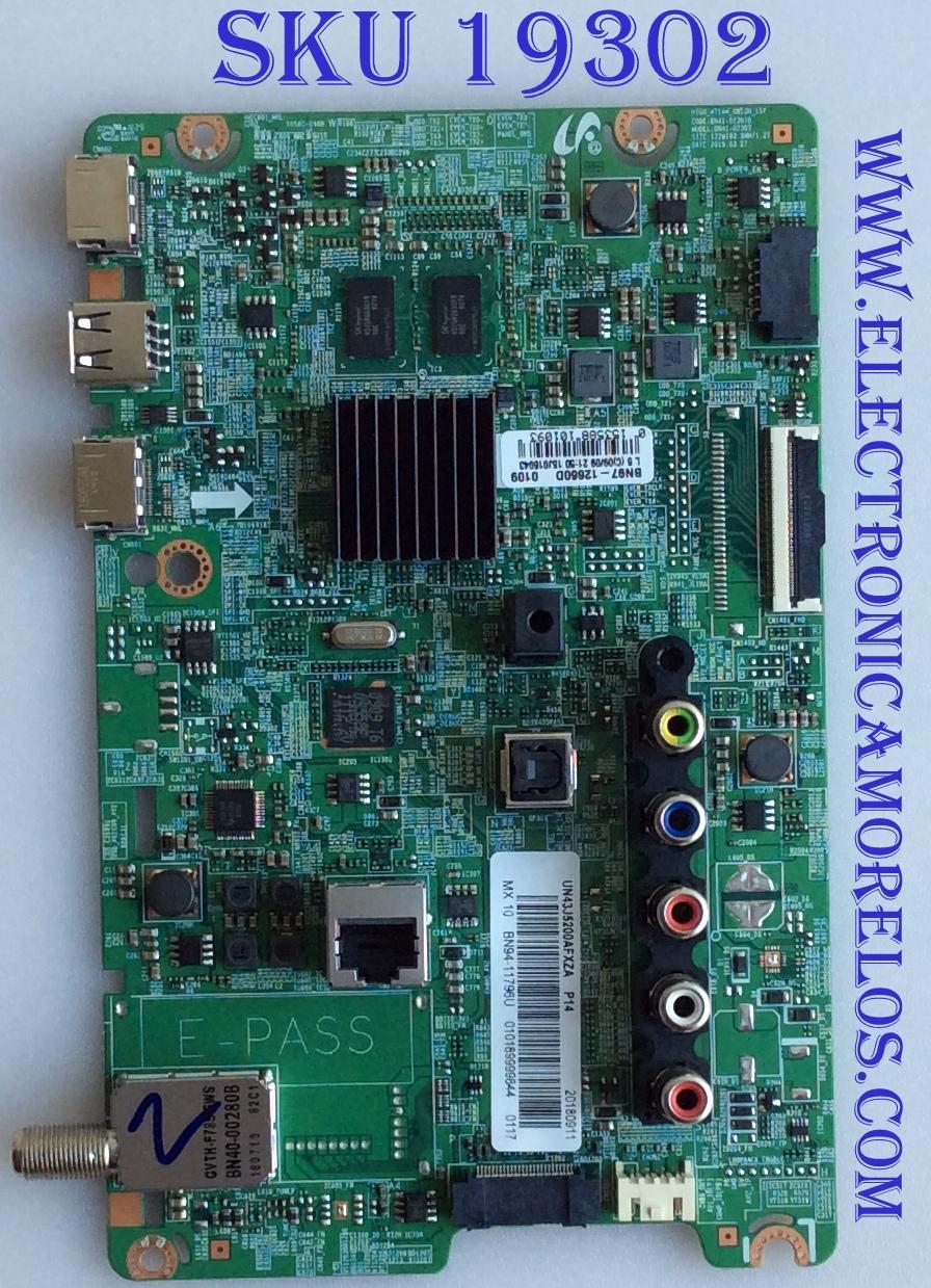 MAIN / SAMSUNG / BN94-11796U / BN97-12660D / BN41-02307B  / PANEL CY-JJ043BGAV5H /  MODELO UN43J5200AFXZA