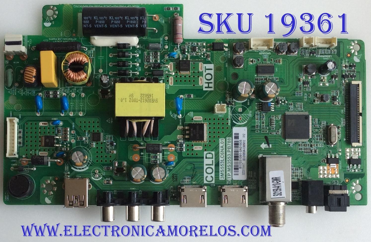 MAIN / FUENTE / (COMBO) / INSIGNIA / B17031091 / 3MS553LC6NA.01 / TP.MS3553.PB788 / 02-SH353A-C005012 / PANEL LVW320CSDX E320 / MODELO NS-32D311NA17