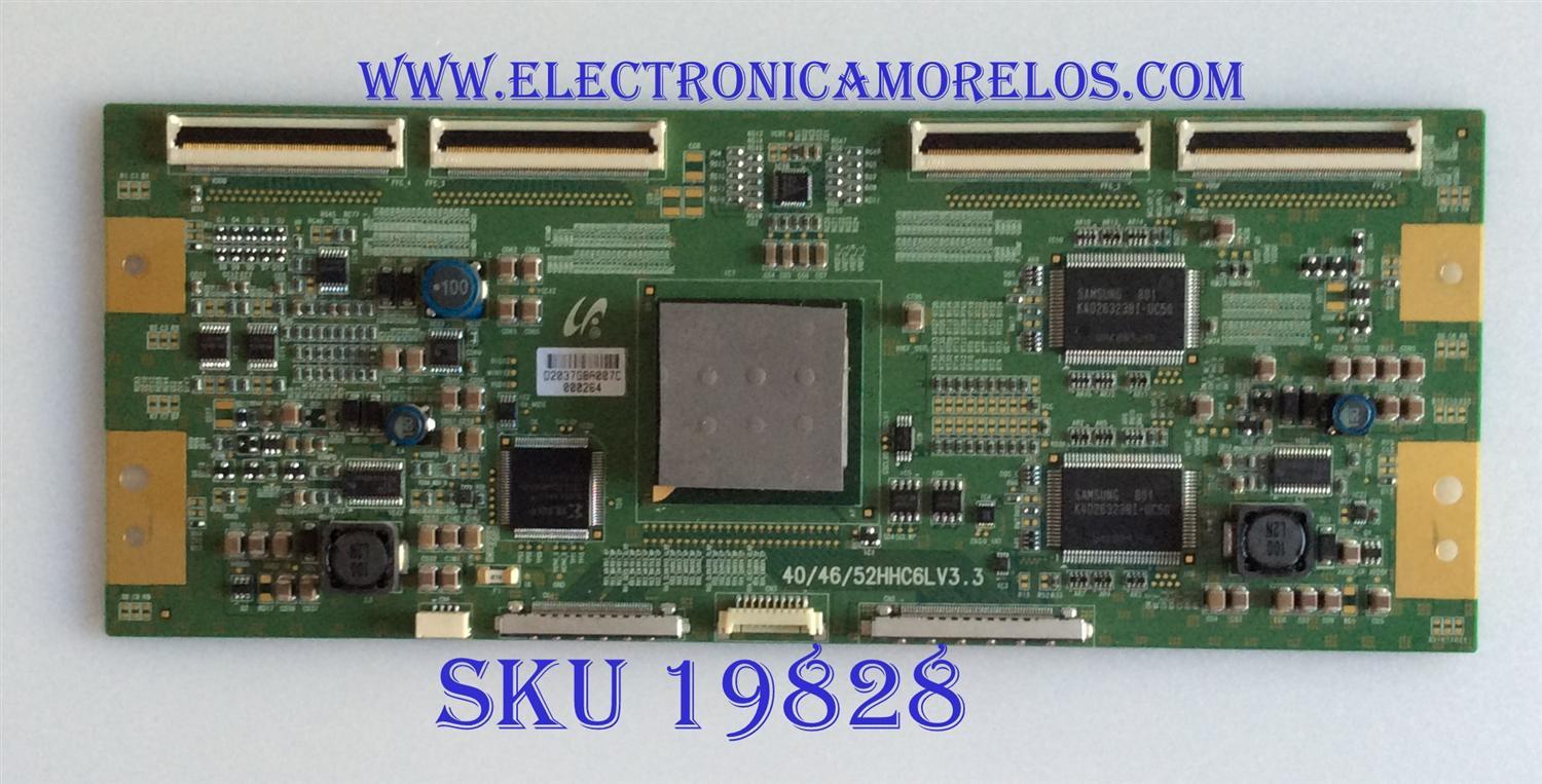 T-CON / MITSUBISHI / LJ94-02037G / 40/46/52HHC6LV3.3 / PANEL LTA460HH-LH4 / MODELOS  LT-46244 / LT-46144