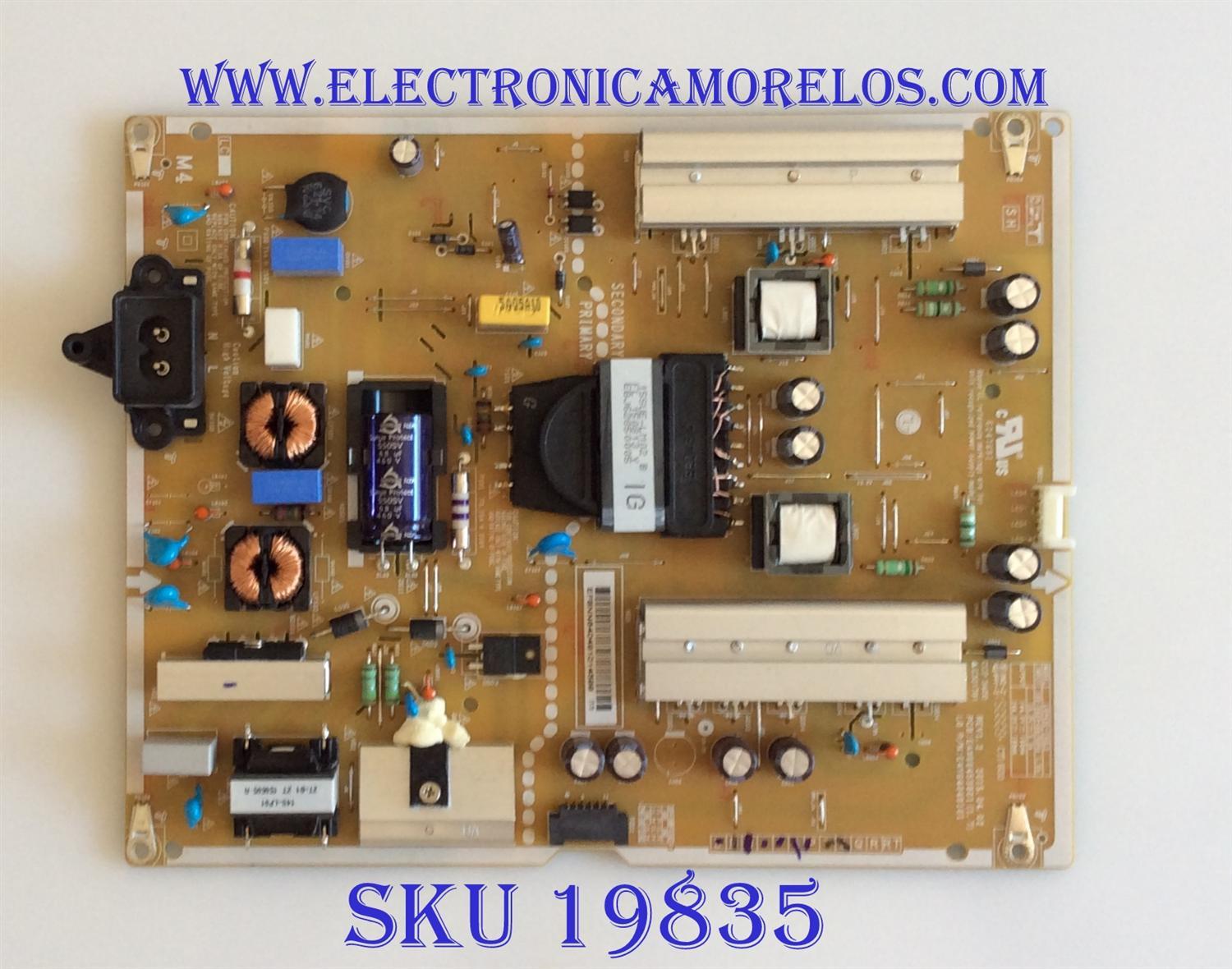 FUENTE DE PODER / LG / EAY64049101 / EAX66453801(1.7) / LGP43E-15UL2 / PANEL LC430EGE-FHM1 / MODELO 43UF6430-UB BUSYLJR