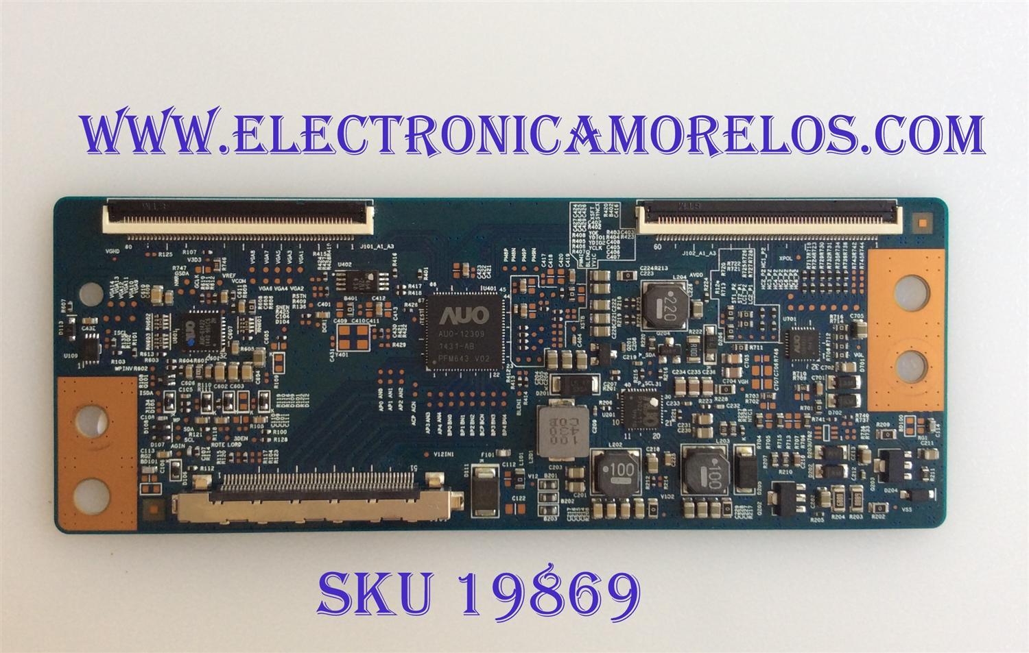 T - CON / SHARP / 5555T23C02 / T420HVN06.3 CTRL BD / 42T34-C03 / MODELO LC-55LE653U