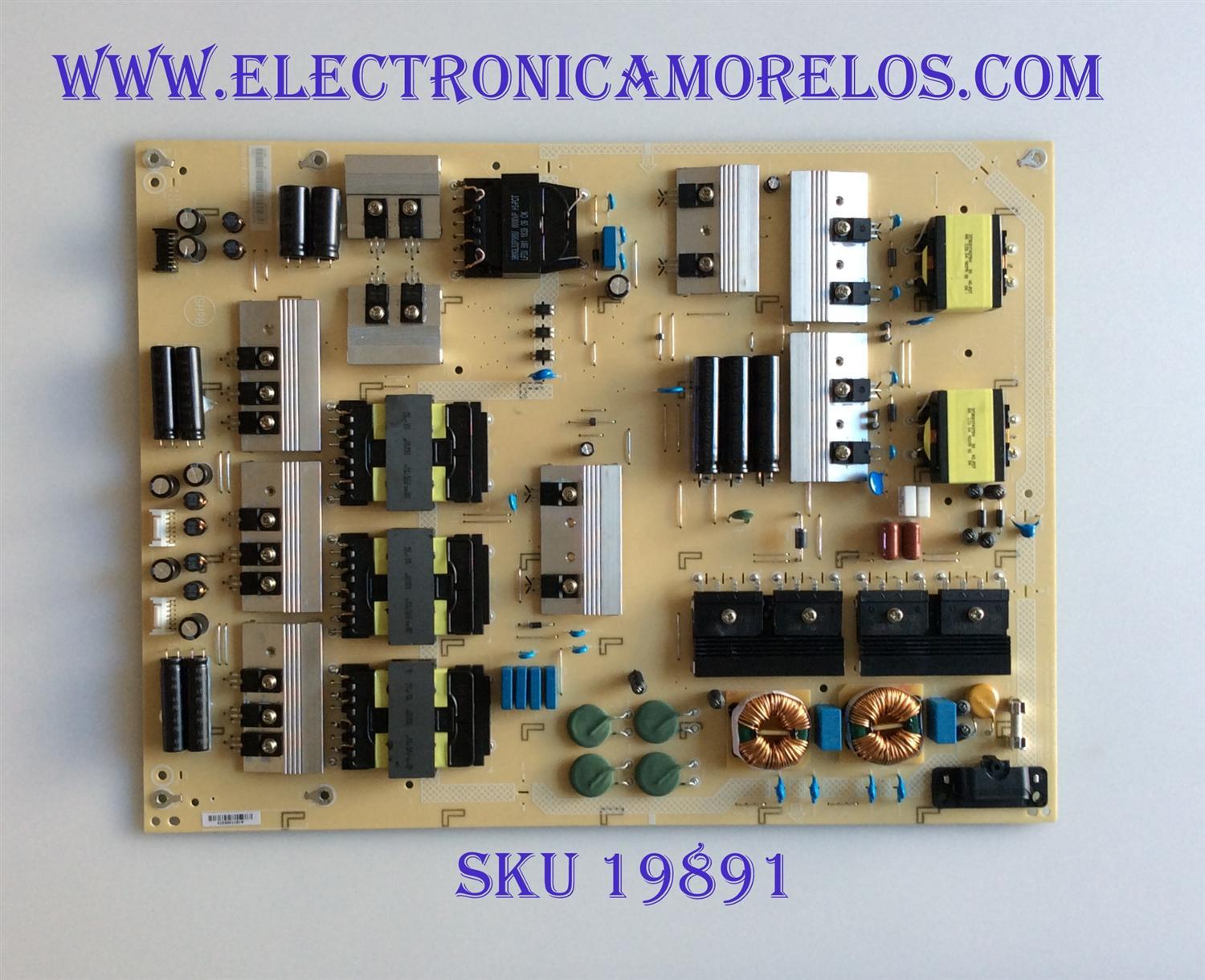 FUENTE DE PODER / VIZIO ADTVH1850AB8 / 715G9301-P02-000-003S / VH1850AB8 / PANEL T650QVF09.0 / MODELO PQ65-F1 LTMAXRLU