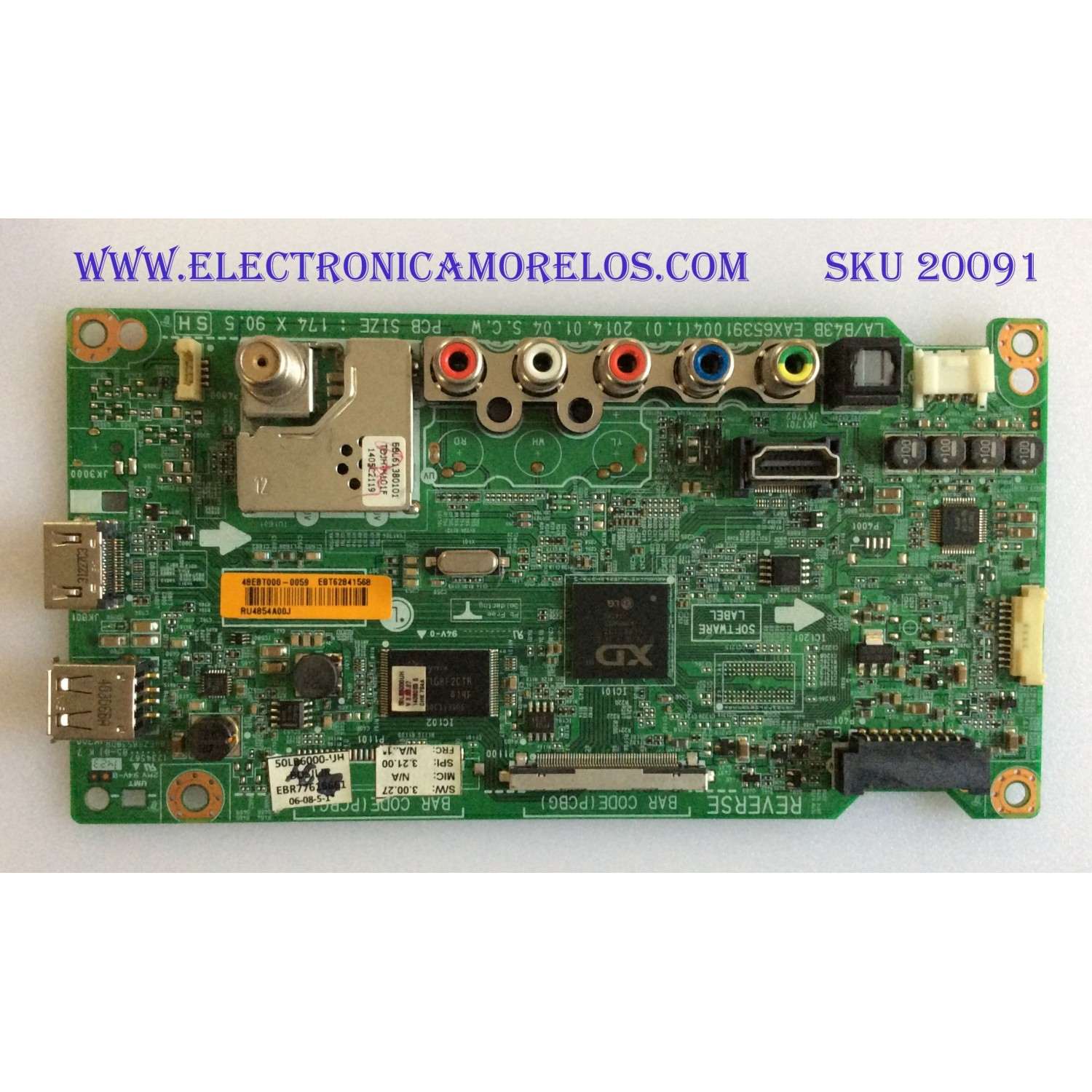 MAIN/LG/EBT62841568/EAX65391004/EBR77616661/PANEL NC500DUN  VXBP1/MODELO 50LB6000-UH.BUSJLJR