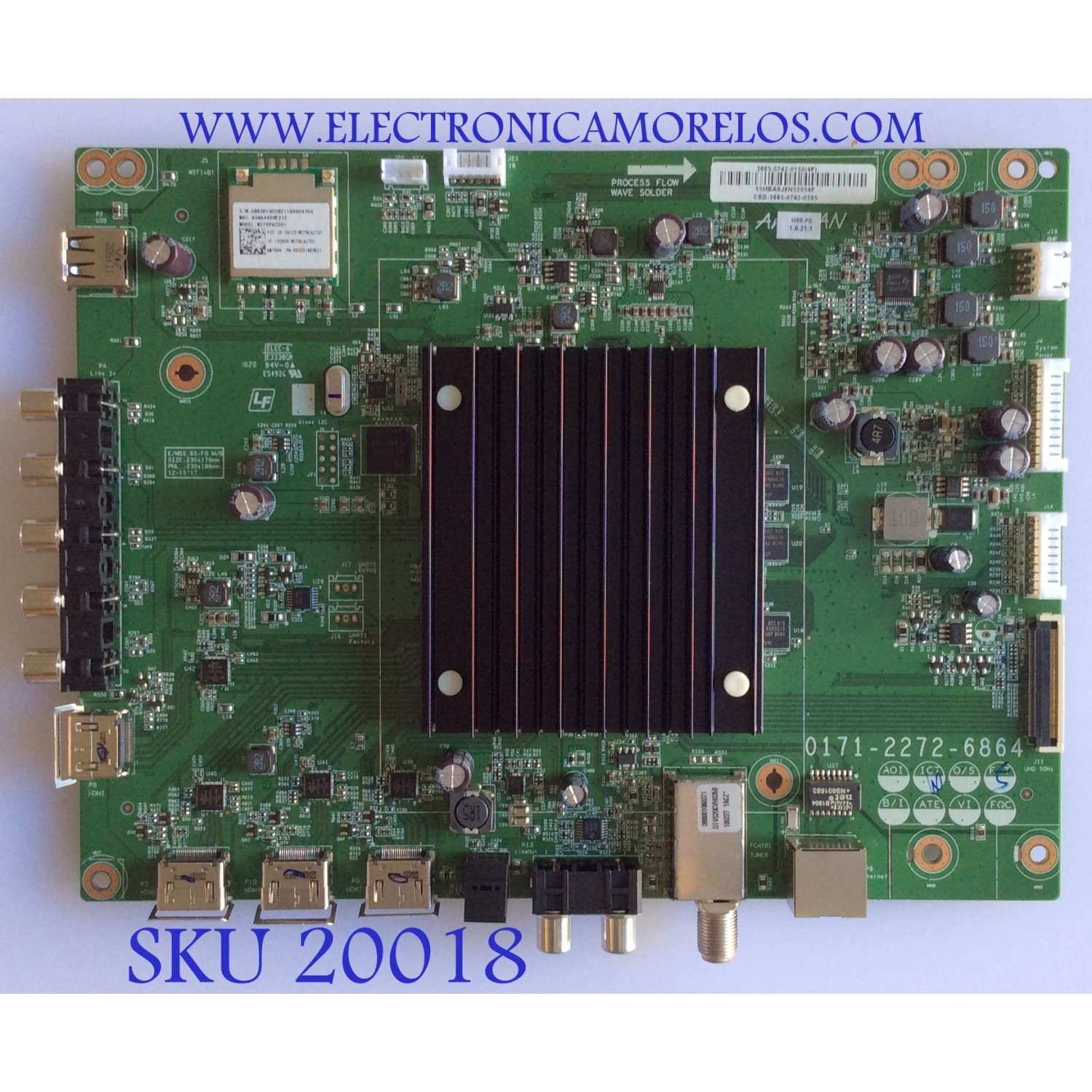 MAIN / VIZIO / 3665-0742-0150 / 0171-2272-6864 / 3665-0742-0395 / MODELO M65-F0 