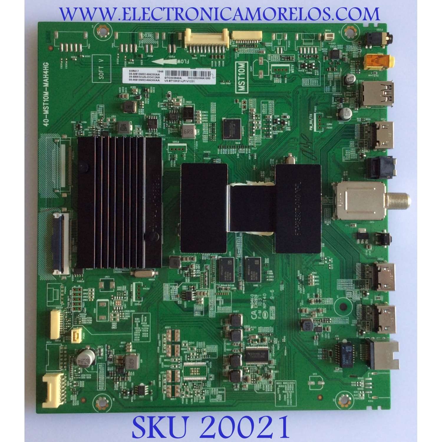 MAIN PARA TV TCL / NUMERO DE PARTE 08-SS65CUN-OC412AA / 40-MST10M-MAH4HG / 08-MS10M02-MA200AA / 08-MS10M02-MA300AA / V8-ST10K01-LF1V1251 / MST10M / PANEL LVU650NDBL / MODELOS 65R615 / 65R613 / 65R617 / 65R613 LEAA