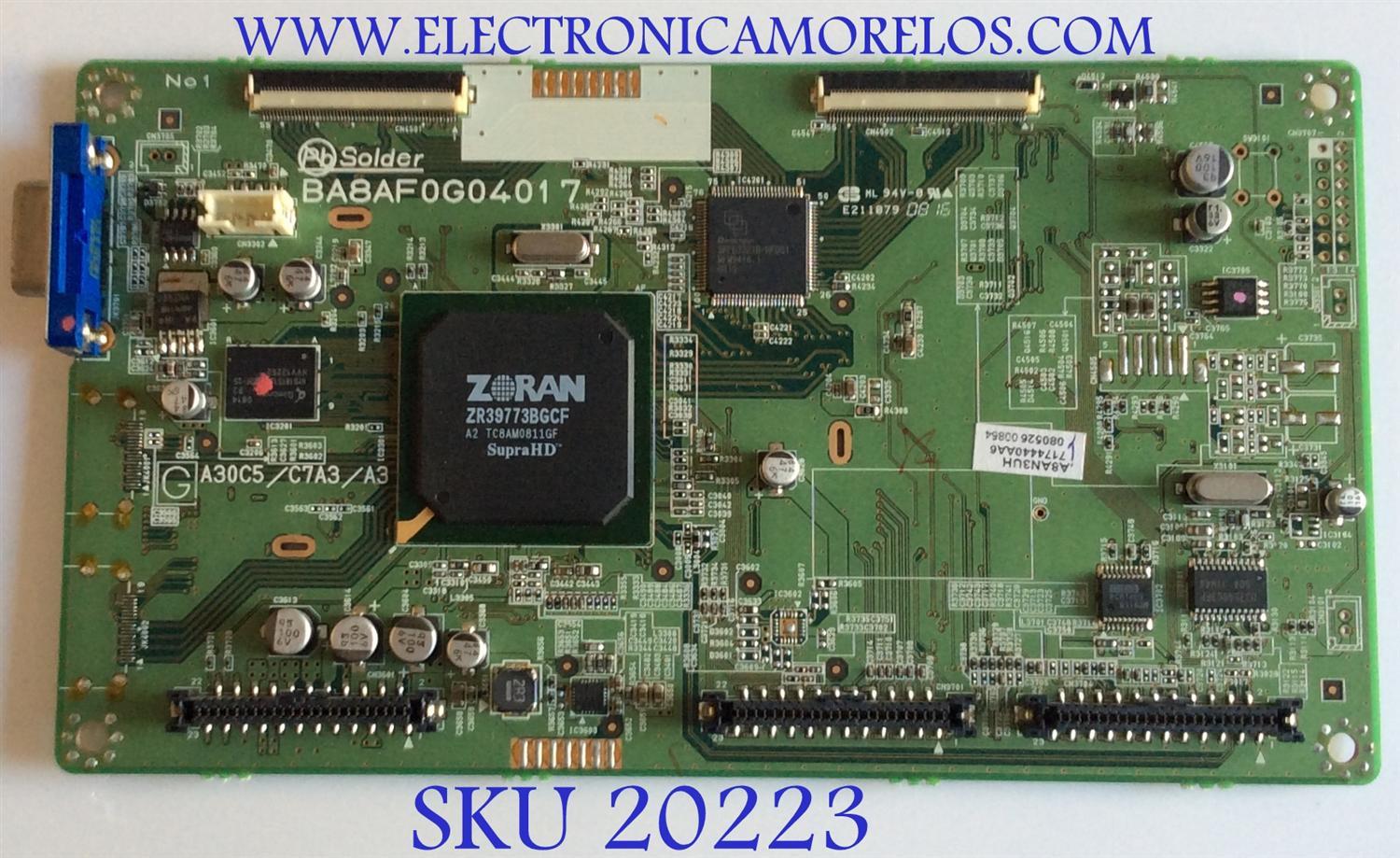 MAIN DIGITAL / A8AN3UH / BA8AF0G04017 / PANEL UG190XE / MODELOS LC195EM9 / LC195EM92 / LC195EM9B / LD195EM82
