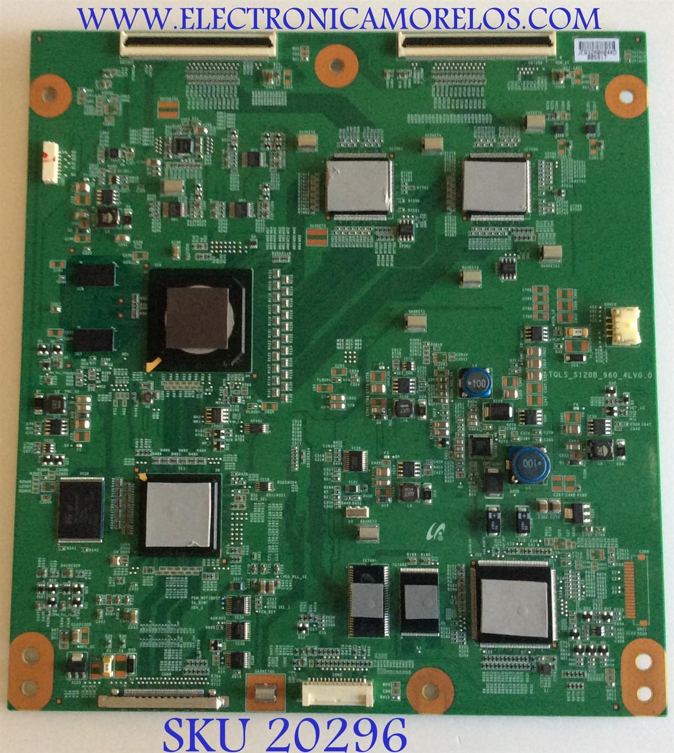 T-CON SONY / LJ94-0832A / TQLS_S120B_960_4L / JE832A / E832A / PANEL LTW550HQ01 / MODELO KDL- 55NX810 