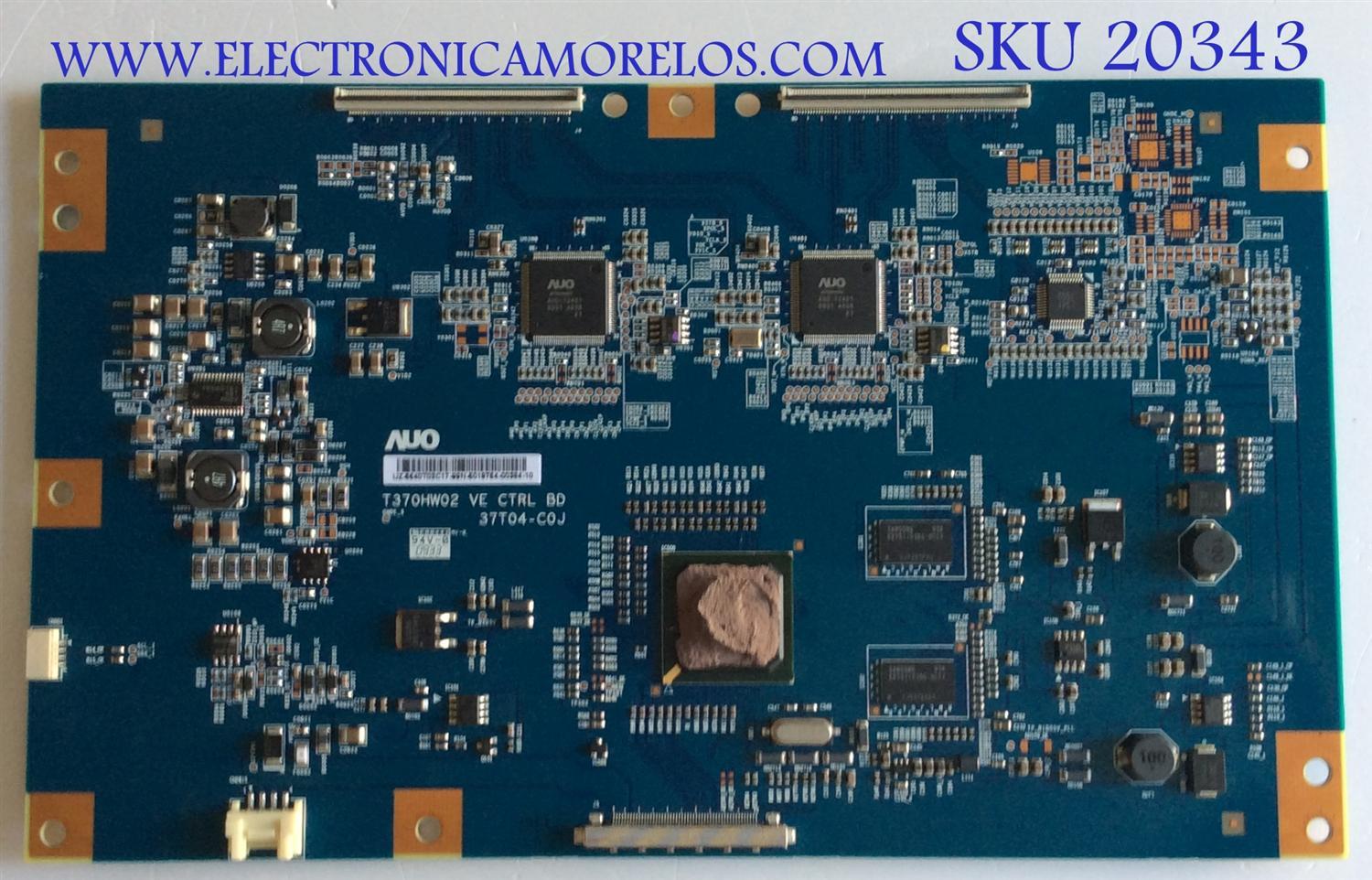 T-CON SAMSUNG / BN81-02372A / T370HW02 / 55.40T03.C17 / 5540T03C17 / 37T04-C0J / PANEL T400HW02 V.5 / MODELOS LN40B640R3FUZA / LE40B650T2WXXC SQ04 / LE40B650T2WXXC 0003 / MAS MODELOS EN DESCRIPCION 