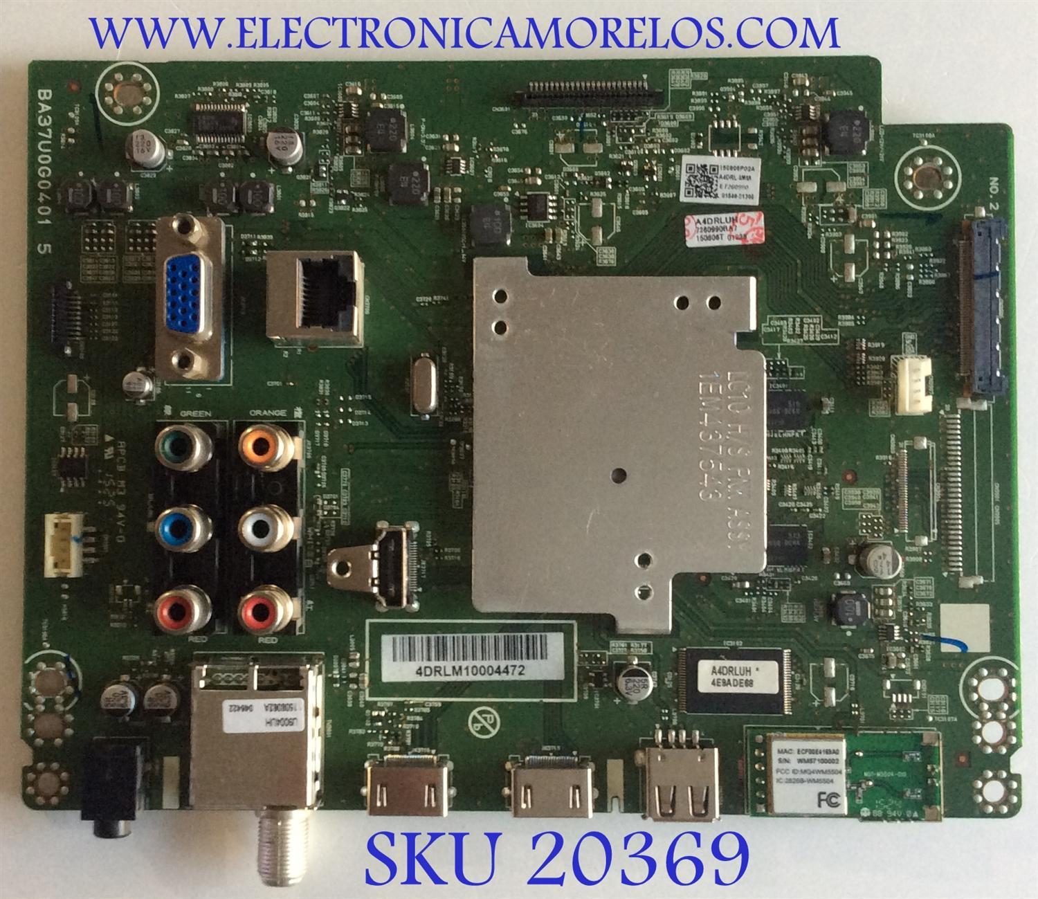 MAIN PHILIPS / A4DRLMMA-001 /  BA37U0G0401 / A4DRLUH / A4DRL-MMA / PANEL LC550DUY(SH)(A1) / MODELO 55PFL4609/F7 DS3
