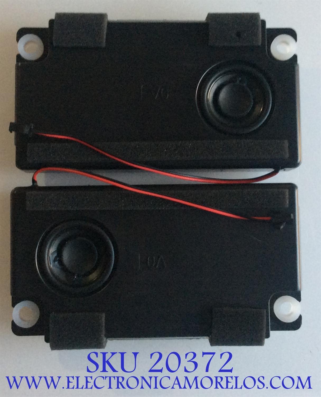 KIT DE BOCINAS PARA TV SHARP / VIT90170 / 12W852-04/XP/BBY/ROH / 190104E / JIEFU / PANEL HD500KU53/52/XP/BBY/GM/ROH / MODELO LC-50LBU591U