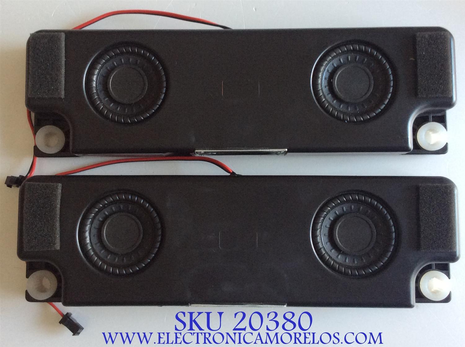 KIT DE BOCINAS PARA TV HISENSE / VIT70236 / 170715E / 15W8-02/ROH / JIEFU / PANEL HE650IU-B32 / MODELO 65H9D PLUS - Imagen 1