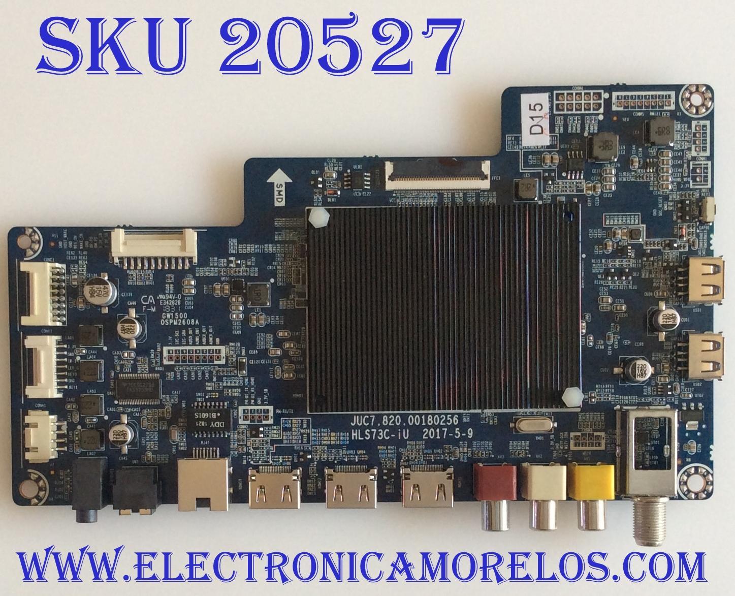 MAIN RCA / RTRU5027-US / JUC7.820.00180256 / HLS73C-IU / 999H8MKM / PANEL C500U18-E5S-P / MODELO RTRU5027-US