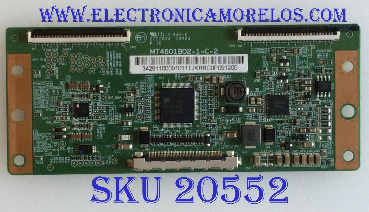 T-CON  WESTINGHOUSE / 34291100001011 / MT4601B02-1-C-2 / PANEL ST4601B02-2 / MODELO UW46T7HW TW-72801-U046C