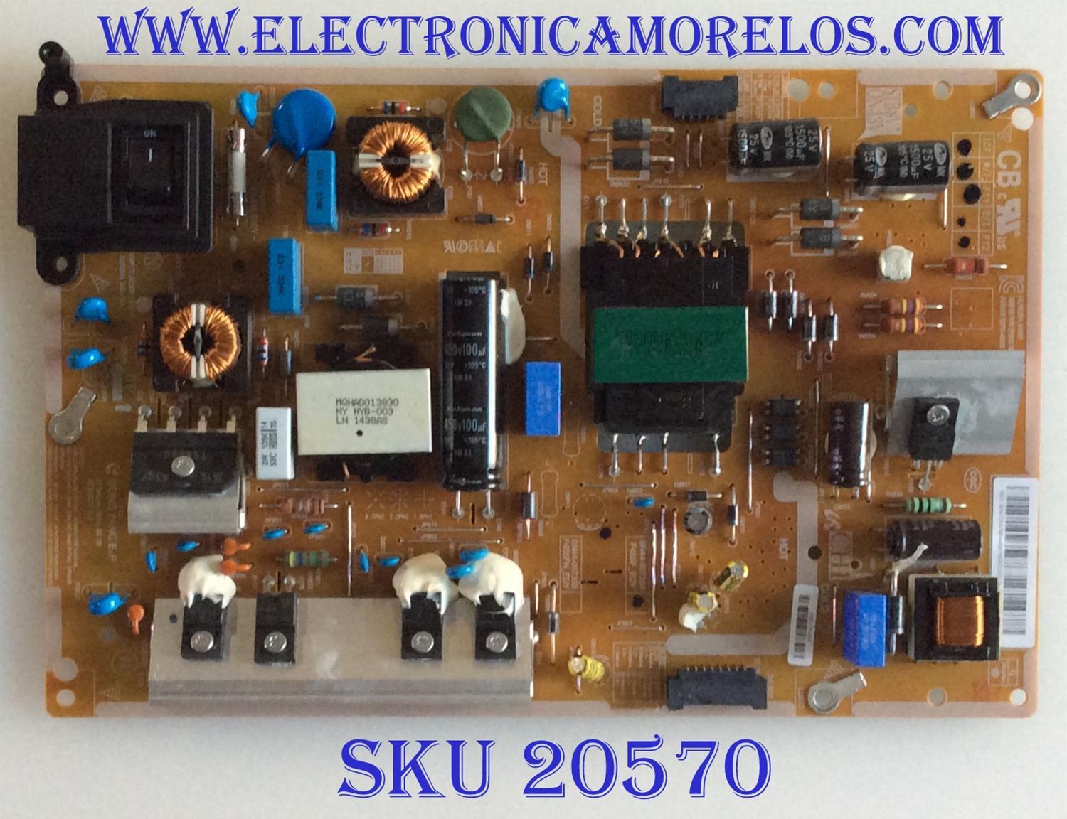 FUENTE DE PODER SAMSUNG / BN44-00735A / HU10251-14067 / F48SFN_EDY / BN4400735A / PANEL CY-GH048BGLVXH / MODELOS LH48DMDPLGA/ZA TS02 / LH48DQDPLGC/XF / LH40DBDPLGC/XT / LH40DBDPLGC/XY / MAS MODELOS EN DESCRIPCIÓN