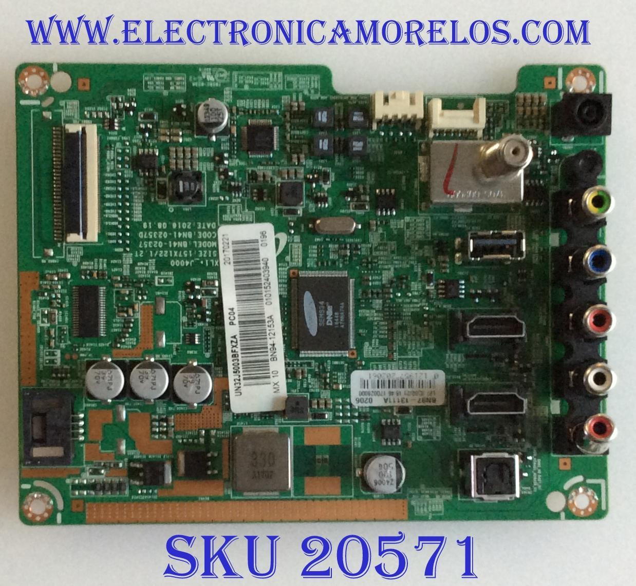 MAIN / SAMSUNG BN94-12153A / BN41-02357D / BN97-13111A / PANEL CY-JJ032BGLV7H / MODELO UN32J5003 / UN32J5003BFXZA FA01