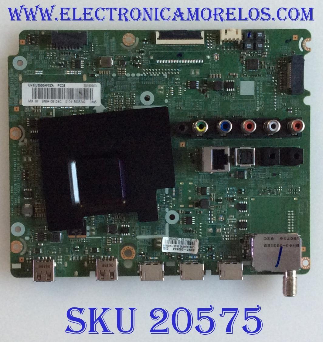 MAIN PARA TV SAMSUNG / NUMERO DE PATTR BN94-09124C / BN41-02353B / BN97-09282A / PARTES SUSTITUTAS BN94-11156C / BN94-11159V / BN94-10759G / PANEL CY-GJ032BGLV7H / MODELO UN32J5500 / UN32J5500AFXZA UU18
